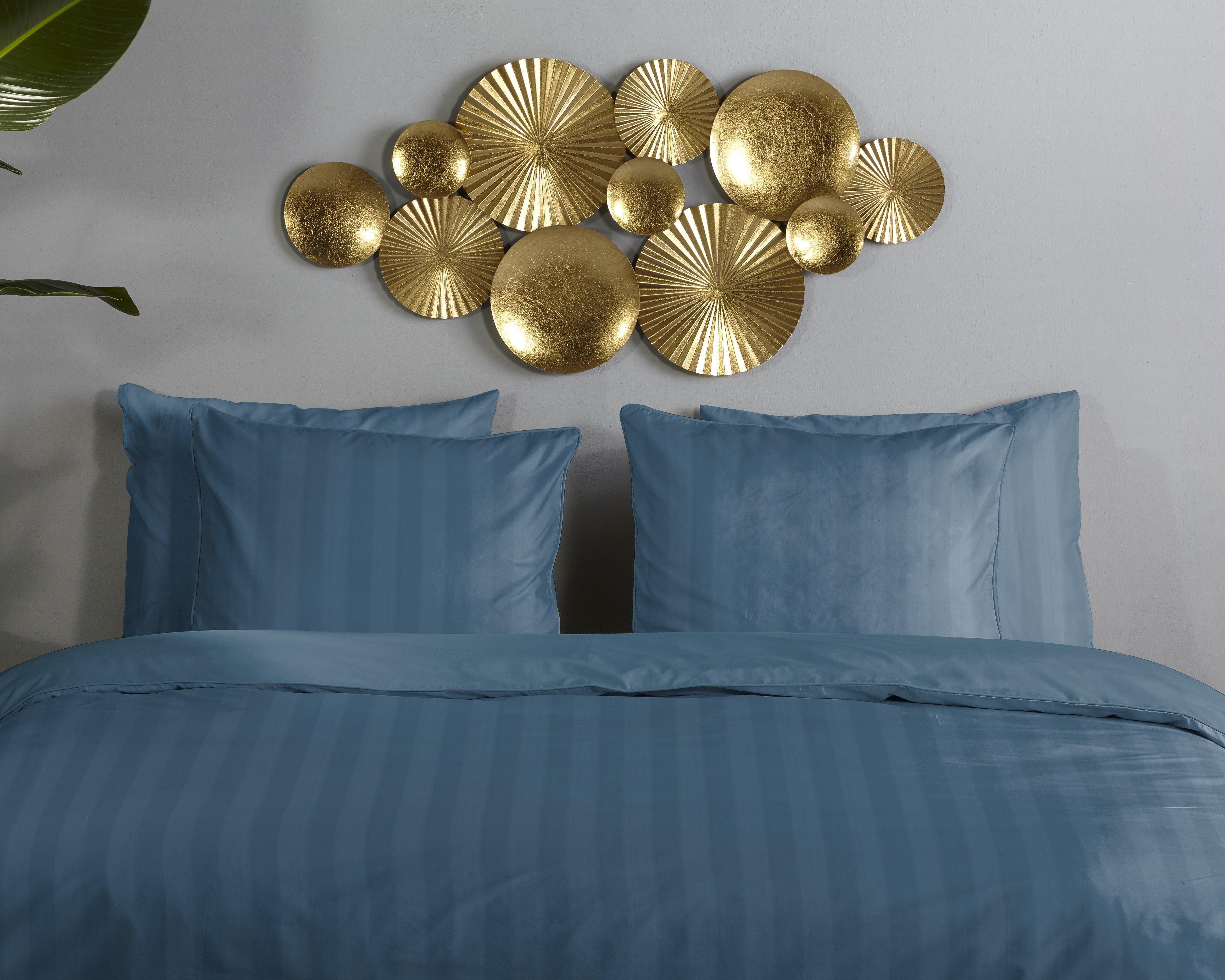Descanso Kissenbezüge Hotel Sevilla, (1 Stück), Baumwolle, Mako-Satin, 1 Stück, Luxe, Streifen, uni