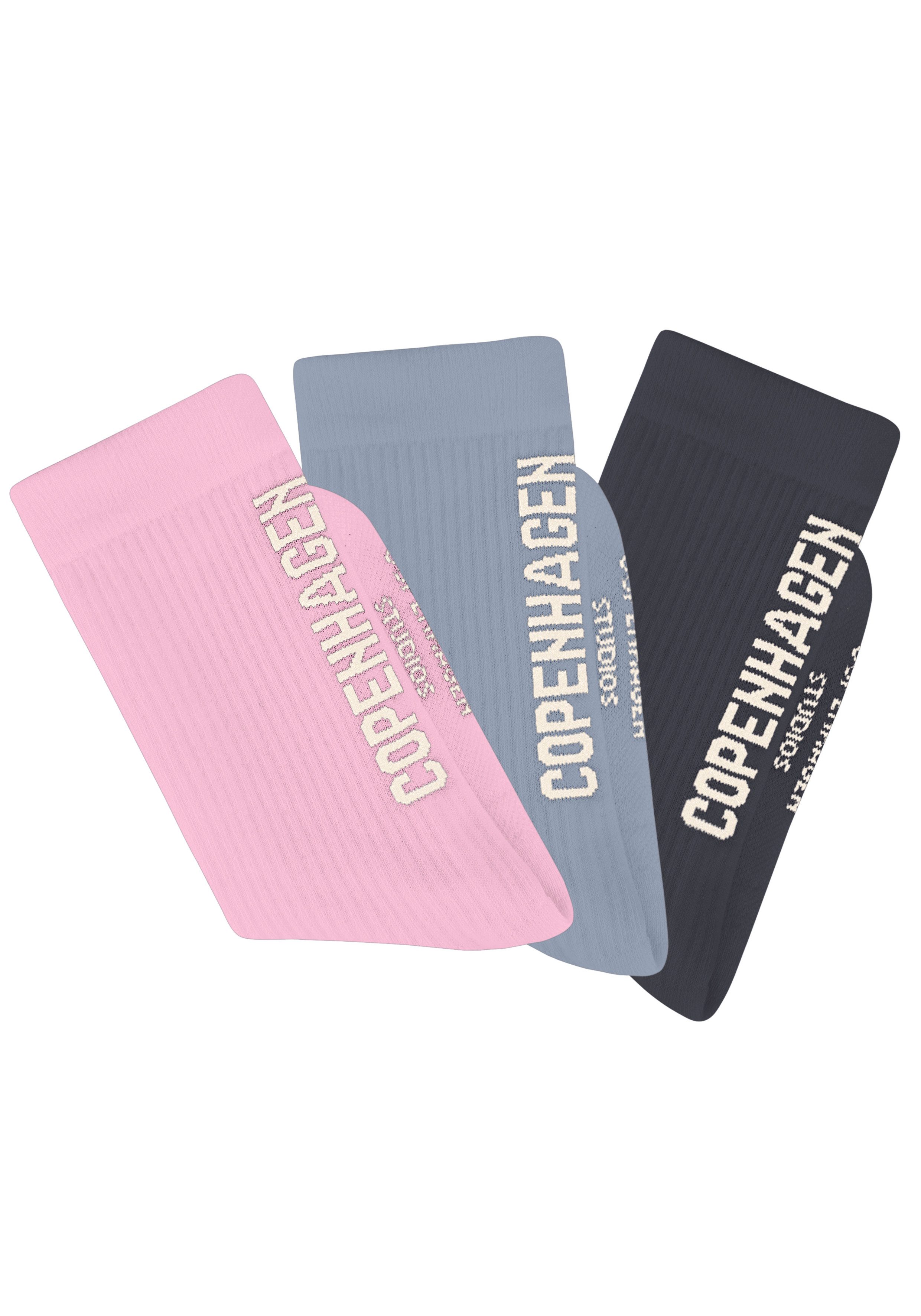 Copenhagen Studios Tennissocken, (Packung, 3 Paar), mit Streifendesign und günstig online kaufen