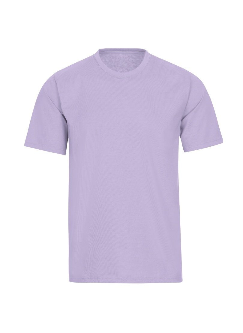 Trigema T-Shirt TRIGEMA T-Shirt flieder Baumwolle DELUXE