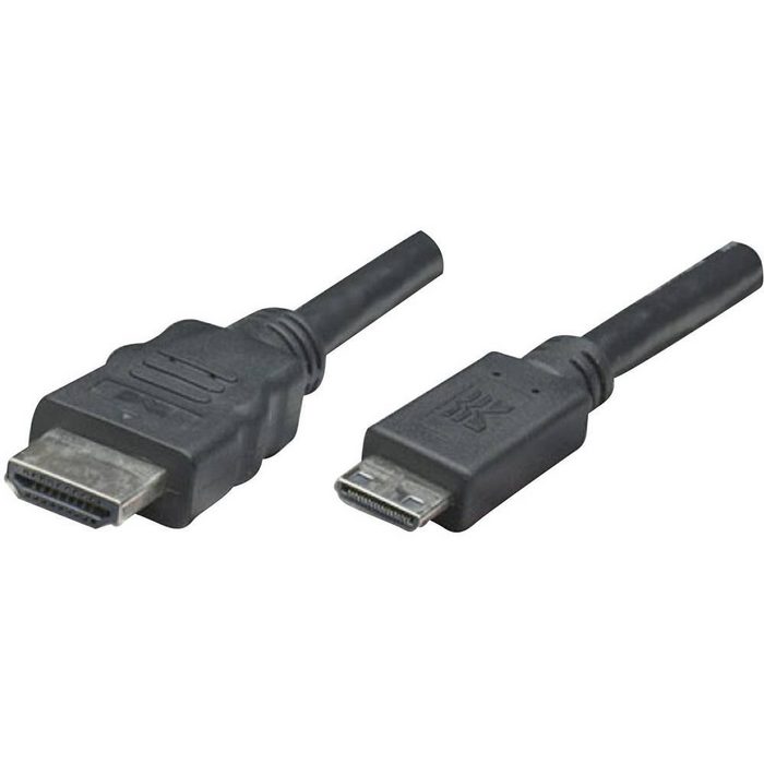 MANHATTAN HDMI-Kabel HDMI-Stecker an HDMI-Stecker C Mini HDMI-Kabel (1.80 cm)