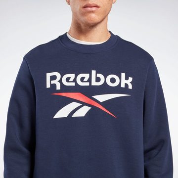 Reebok Sweatshirt REEBOK IDENTITY FLEECE STACKED LOGO CREW SWEATSHIRT