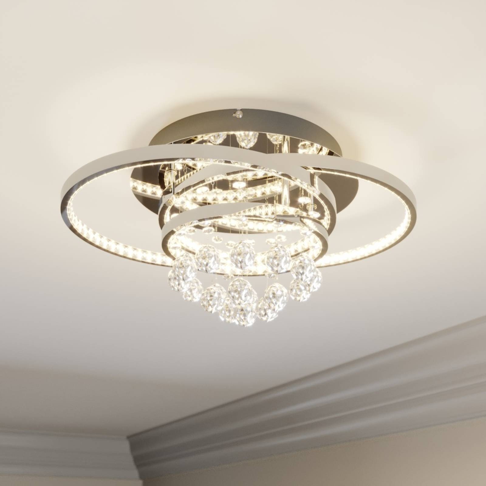 Lucande LED Deckenleuchte Keely, dimmbar, LED-Leuchtmittel günstig online kaufen