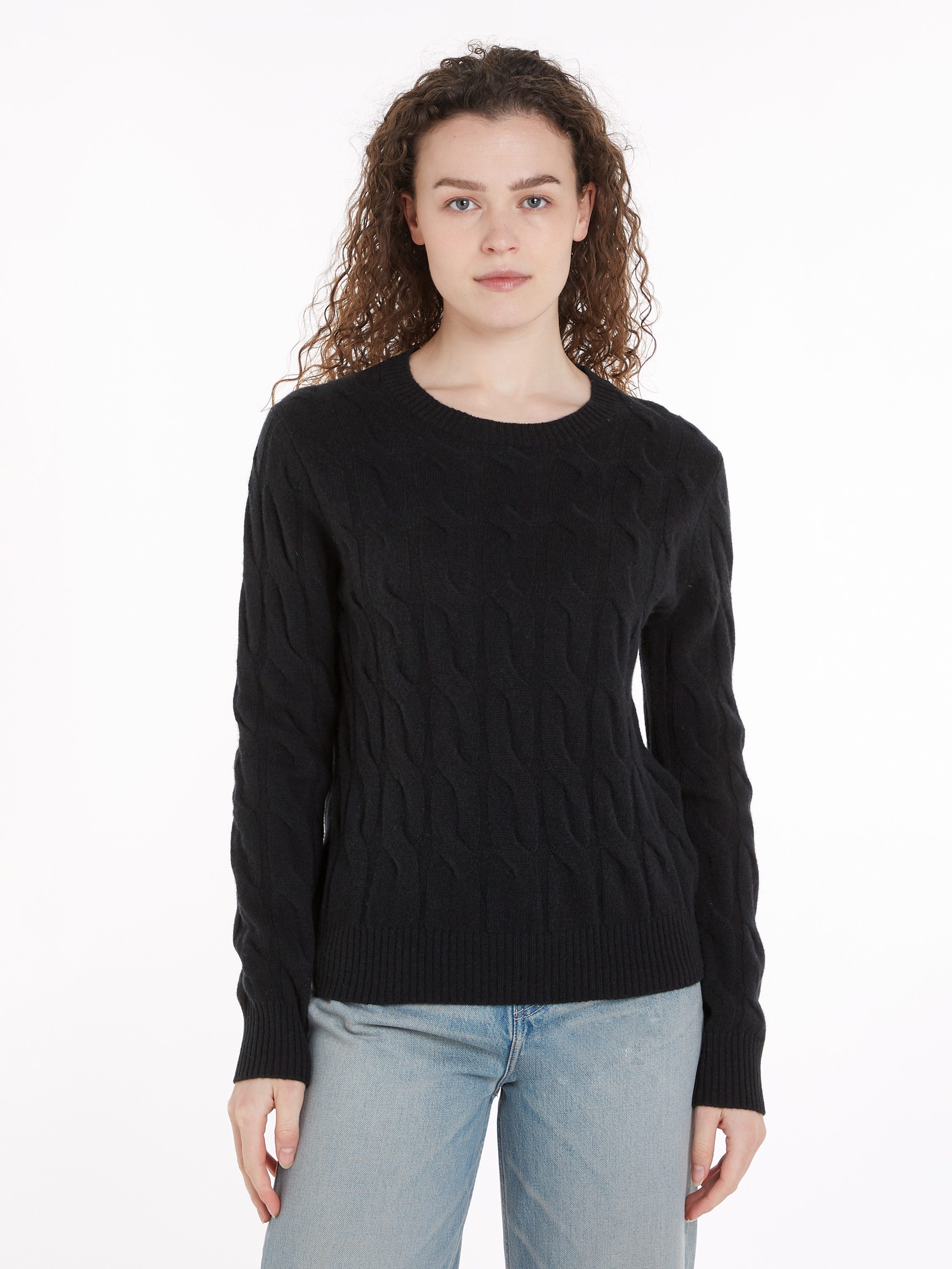Strickpullover SOFT WOOL CABLE C-NK