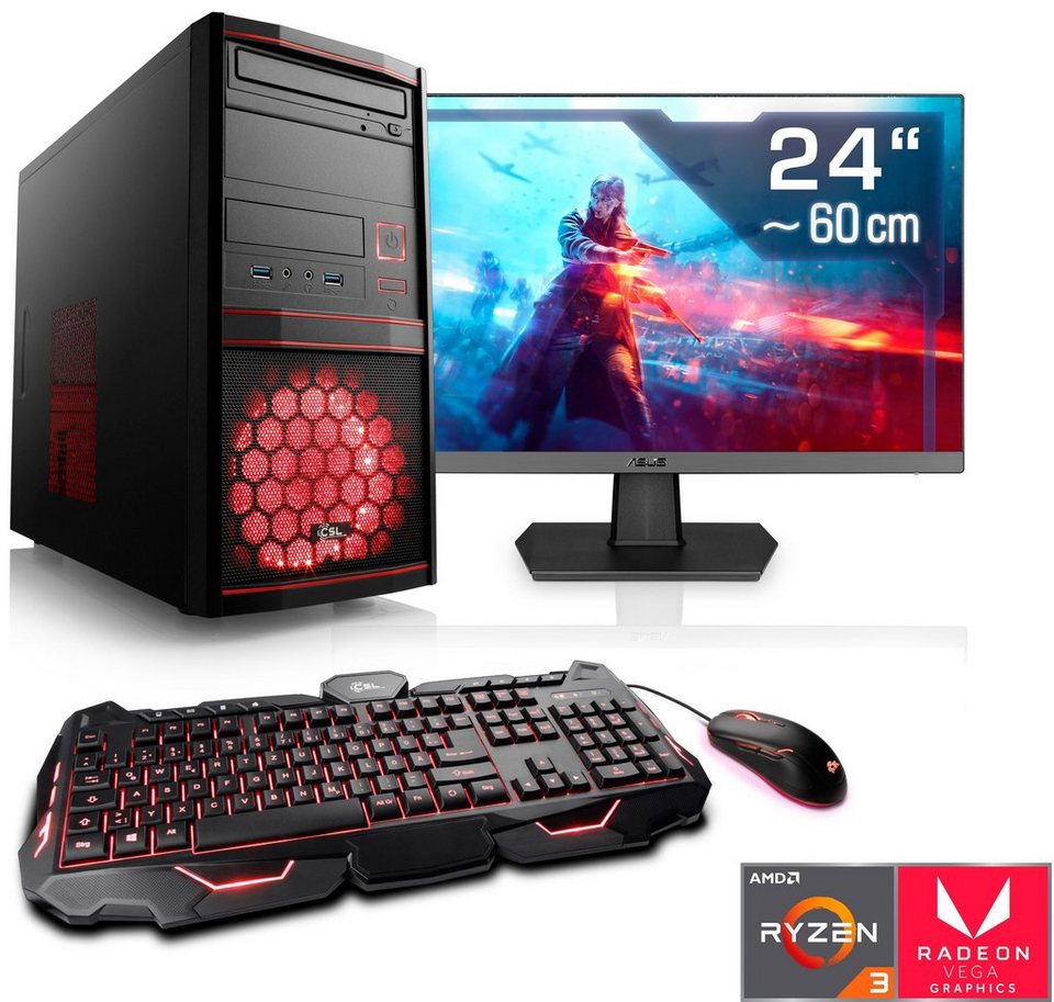 CSL Sprint T8166 Gaming-PC-Komplettsystem (24\