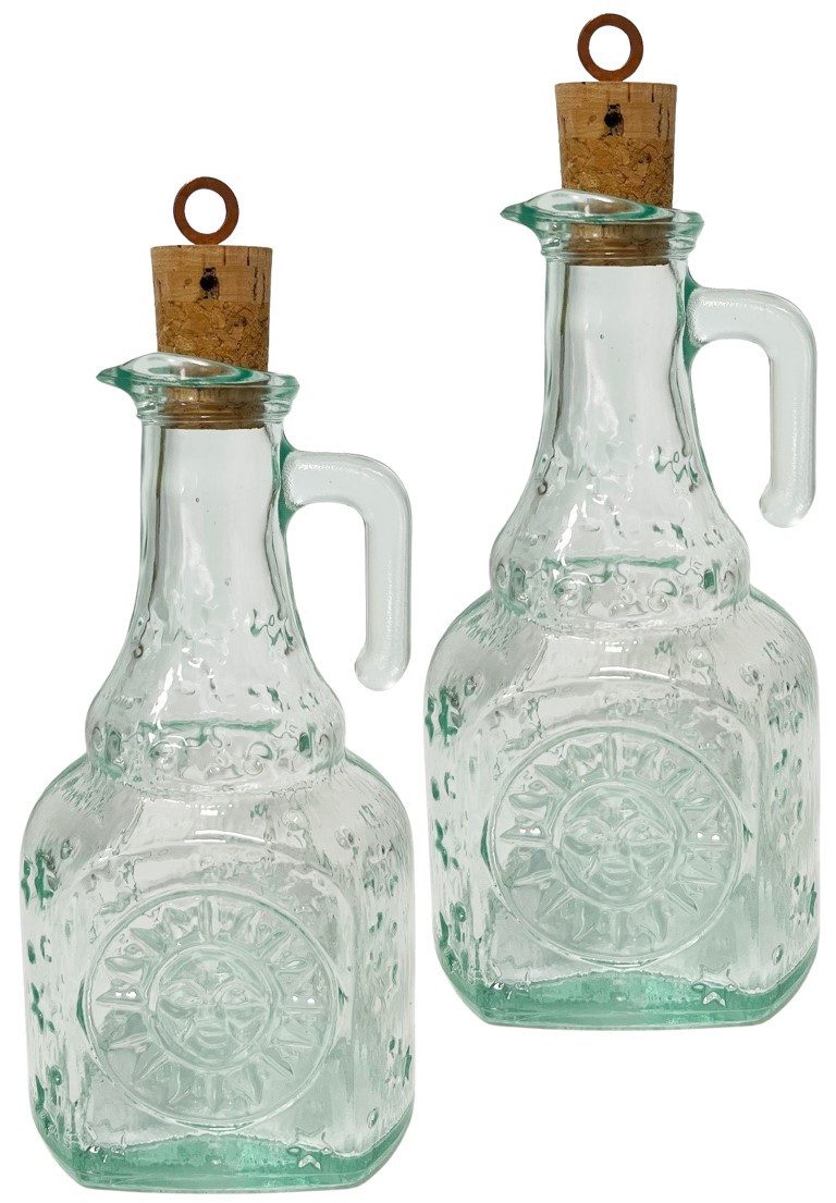 Bormioli Rocco Ölkaraffe Helios Essig und Ölkaraffen 240ml im 2er Set