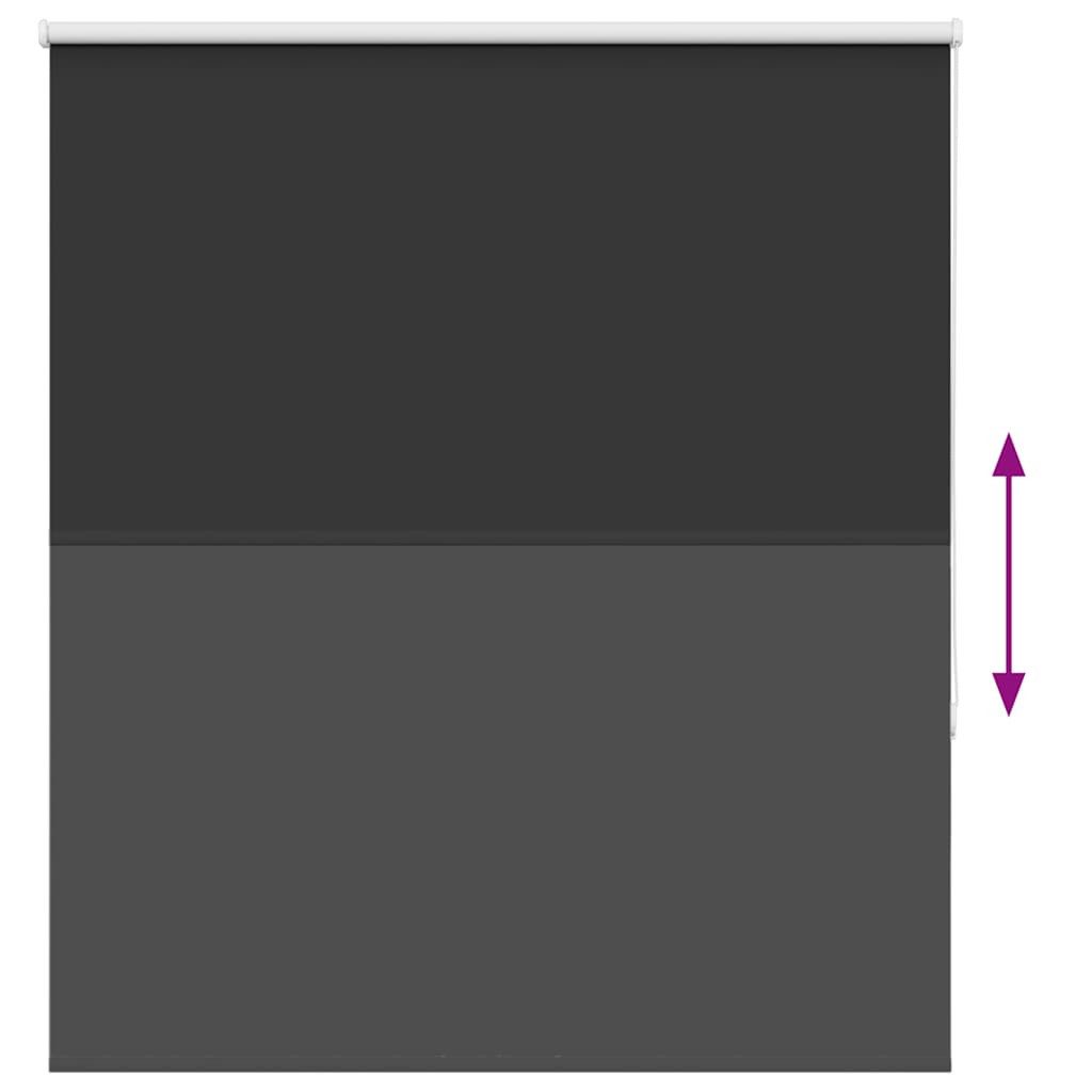 Rollo Verdunkelungsrollo Schwarz 120x130 cm Stoffbreite 116,6 cm, vidaXL – Bild 5 von 5