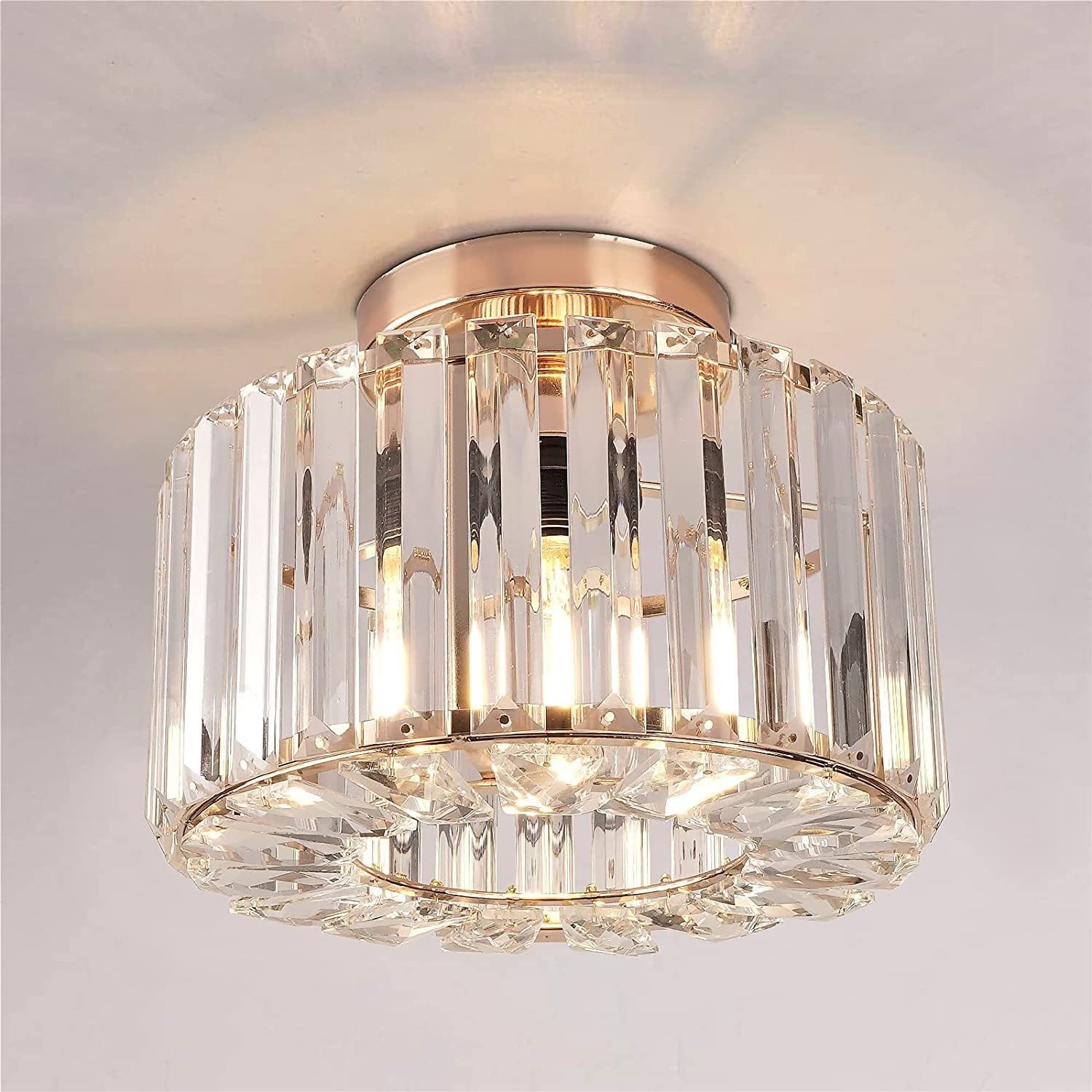 Goeco Deckenleuchte Lange Kristalllampe, Kristall Dekolampe, günstig online kaufen