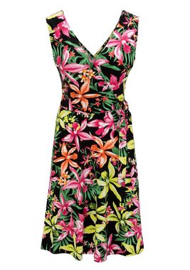 Aniston CASUAL Sommerkleid mit farbenfrohem, großflächigem Blumendruck - jedes Teil ein Unikat