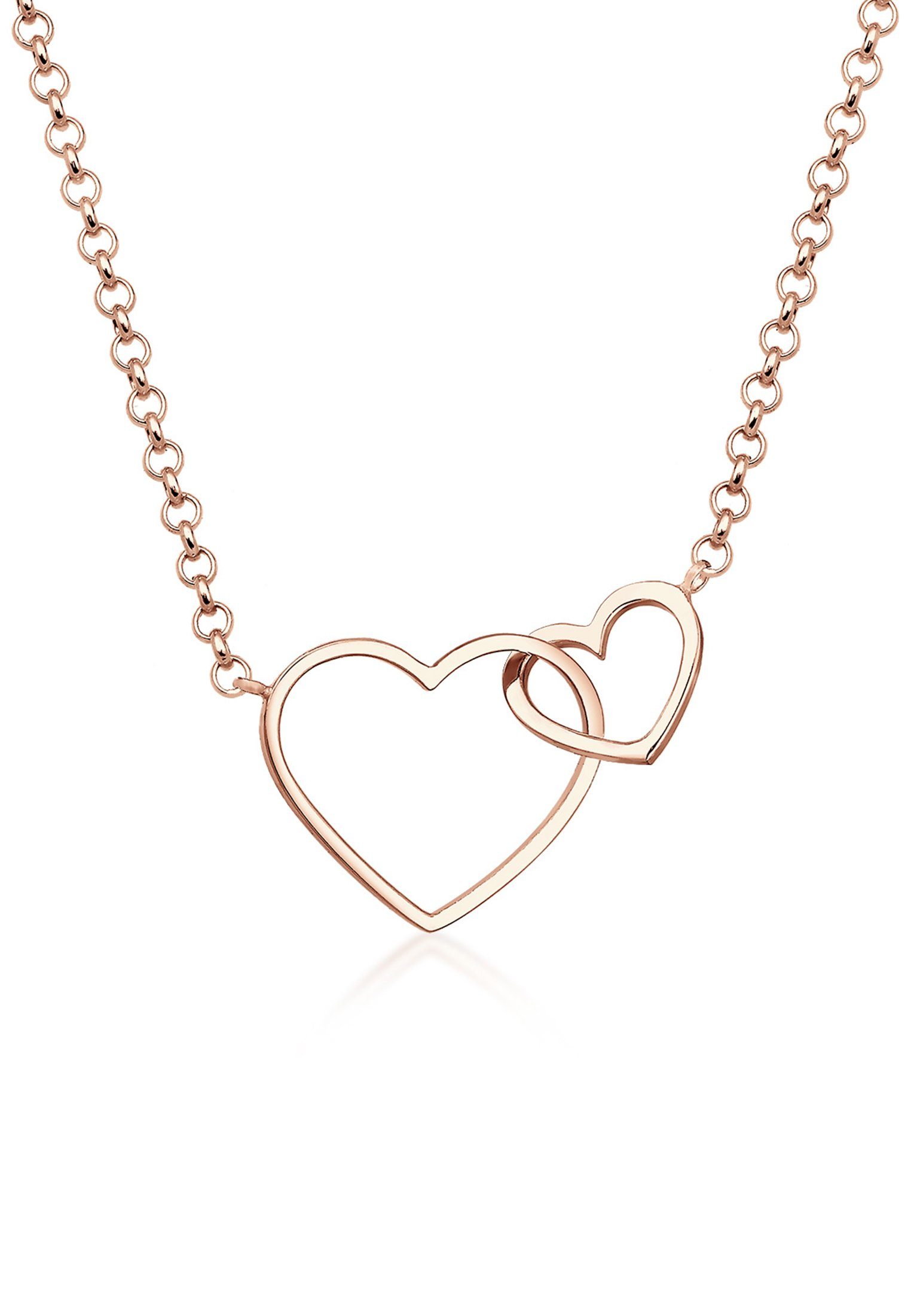 Kette mit Anhänger Herz Unendlichkeit Liebe 925 Silber