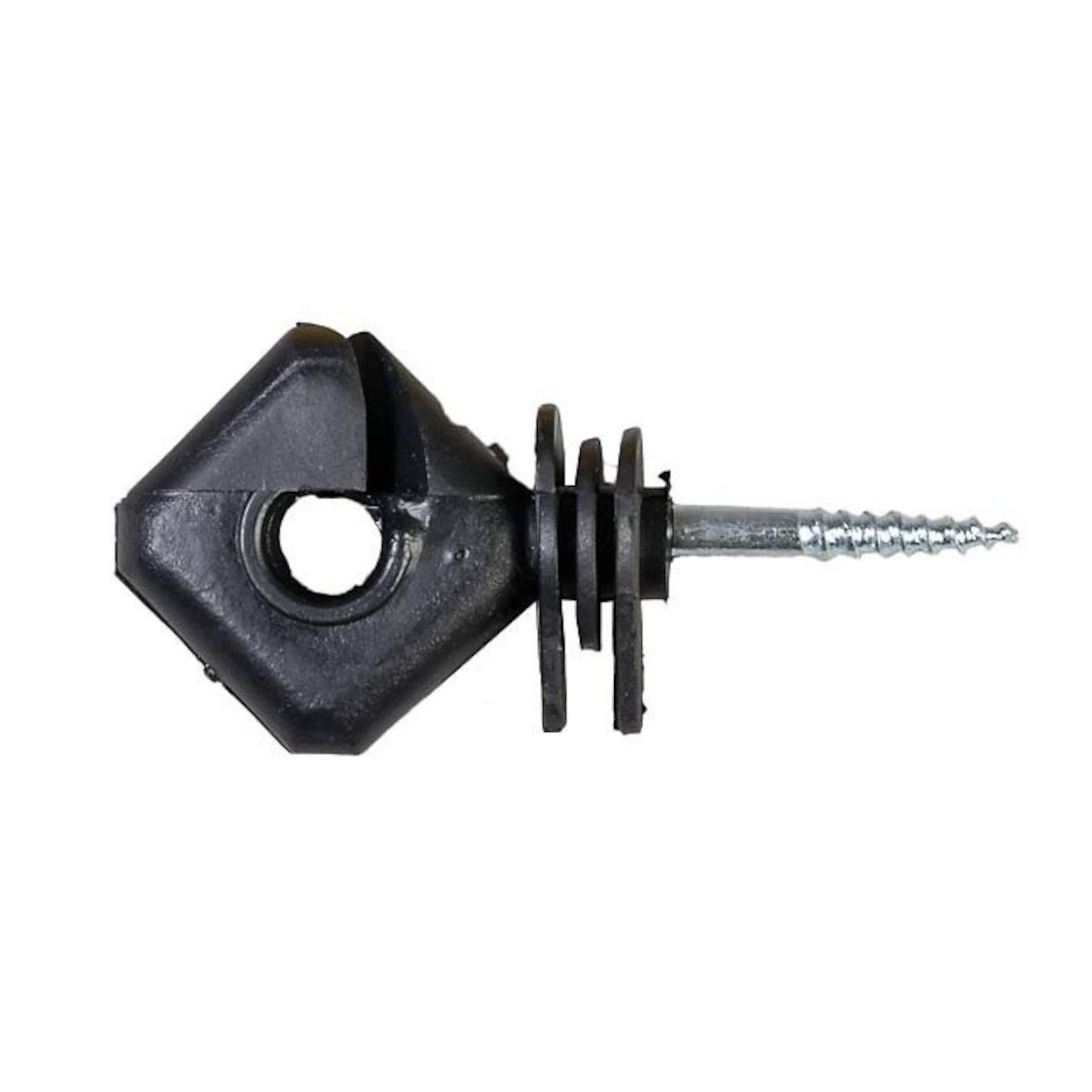 Electra Zaunpfosten Electra Ringisolator, eckig, 200 Stück mit Einschraubhilfe