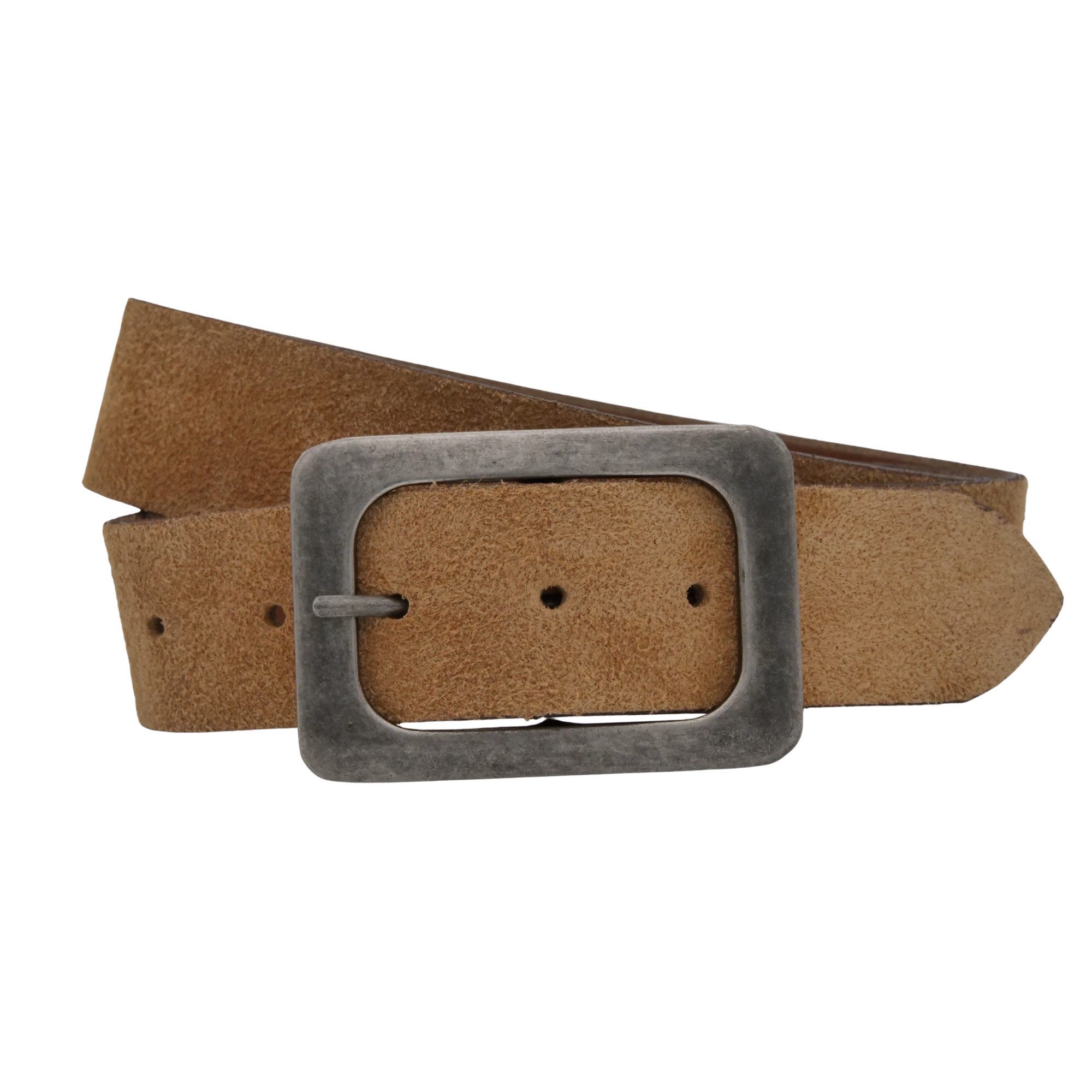 Ledergürtel AnnaMatoni Damen Ledergürtel in hochwertigem Velour Leder 4cm