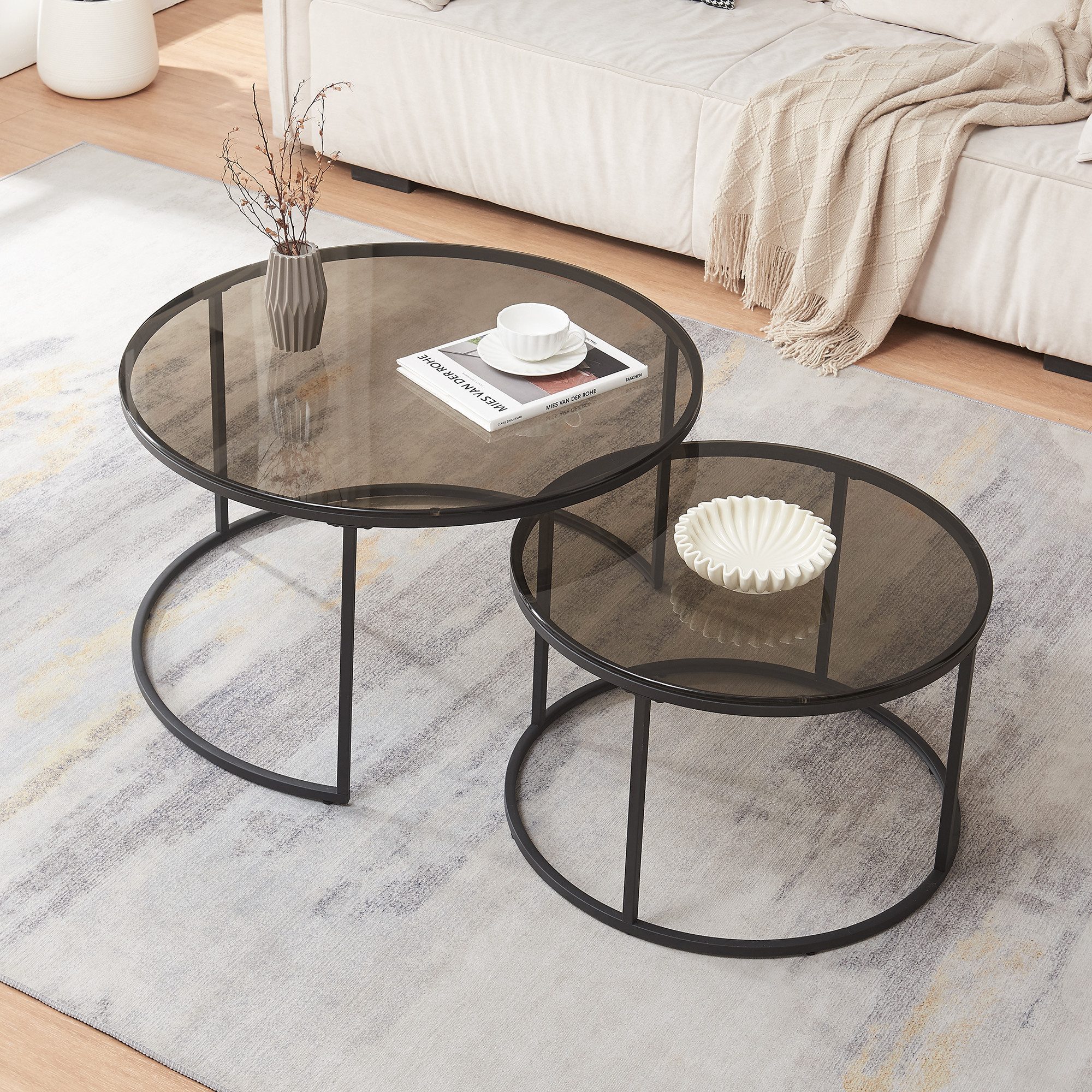 en.casa Couchtisch (Set, 2-St), »Kokkola« Satztisch günstig online kaufen