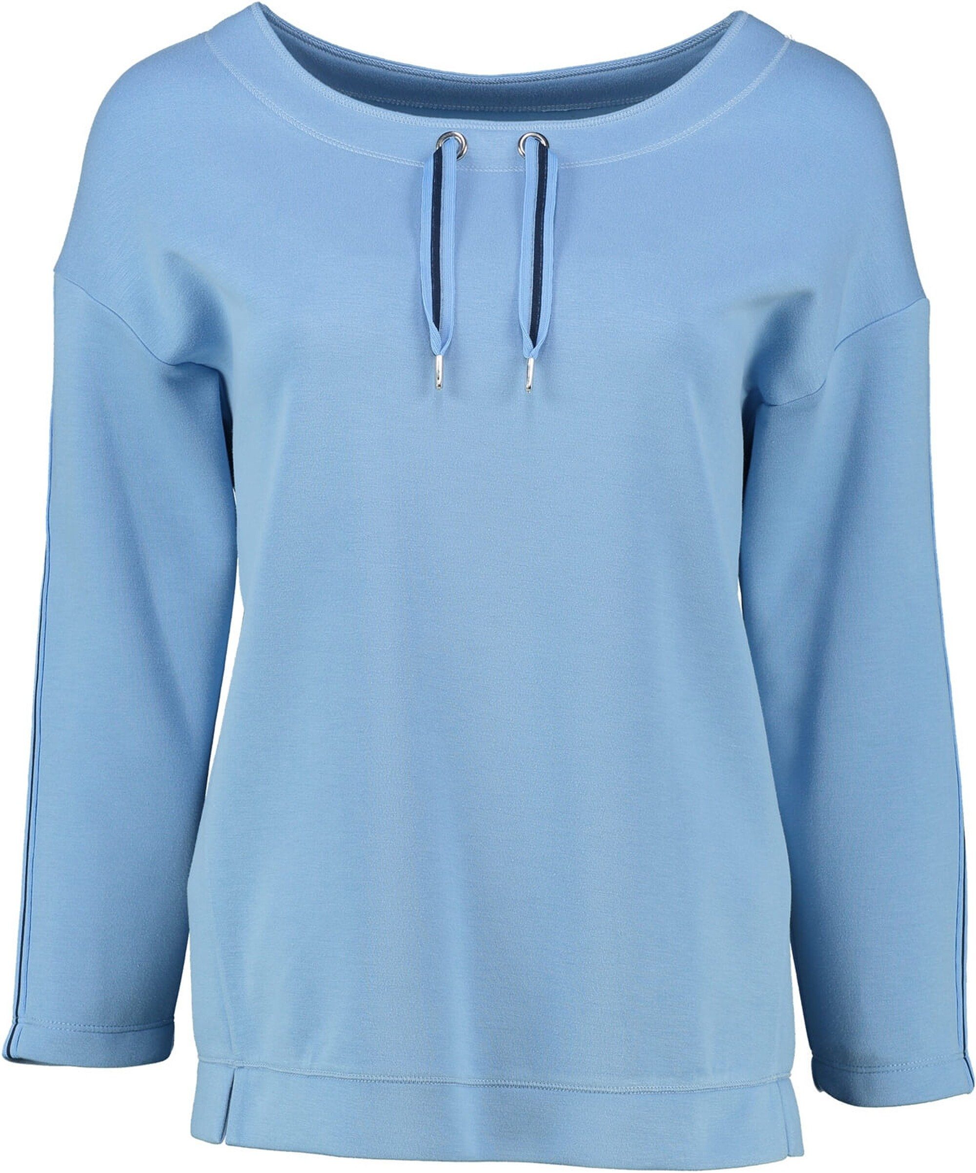 Strickpullover Qualität Rabe blau softer RABE Jersey-Shirt 3/4-Arm in
