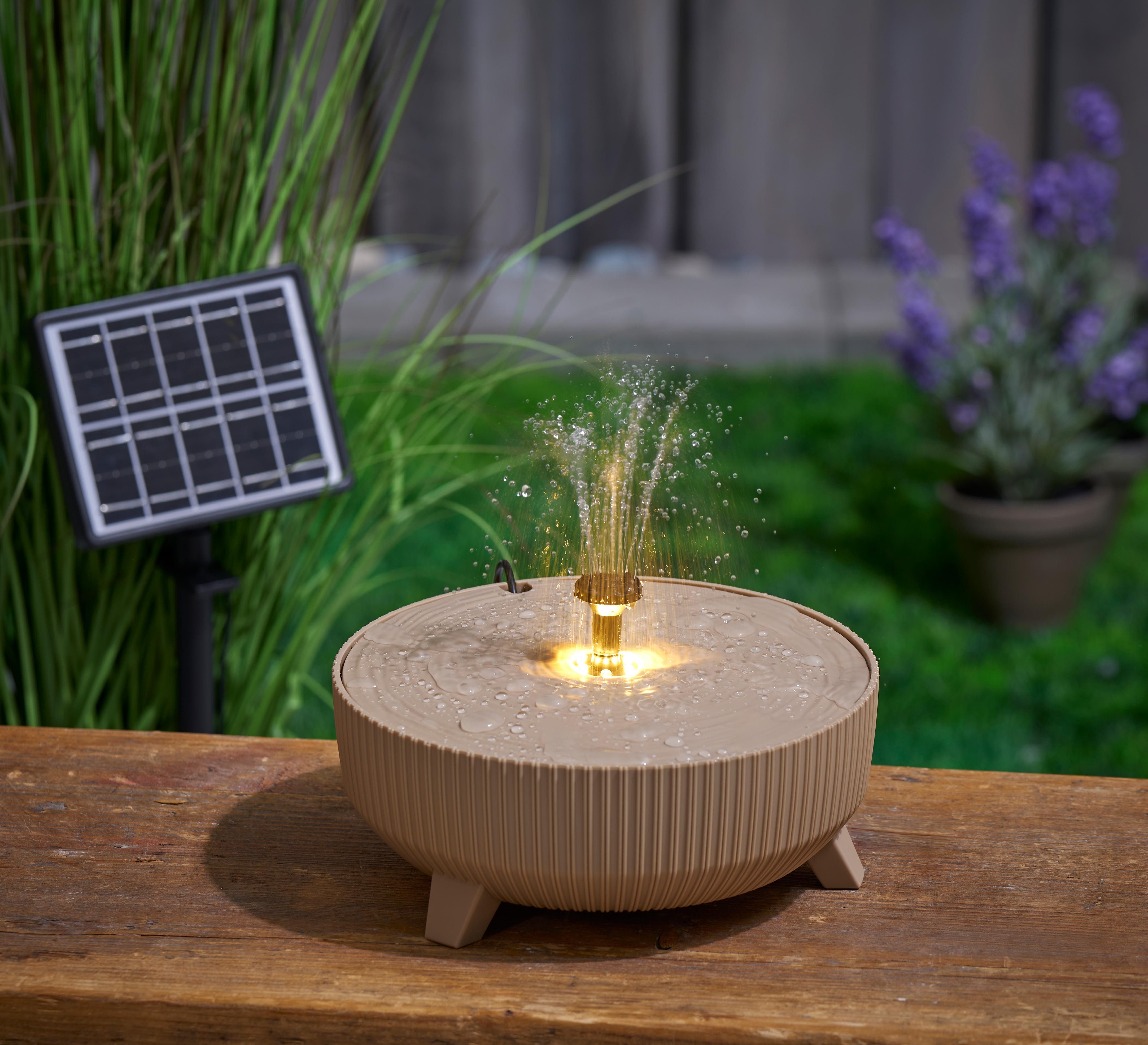 Northpoint Gartenbrunnen Solargartenbrunnen mit LED für günstig online kaufen