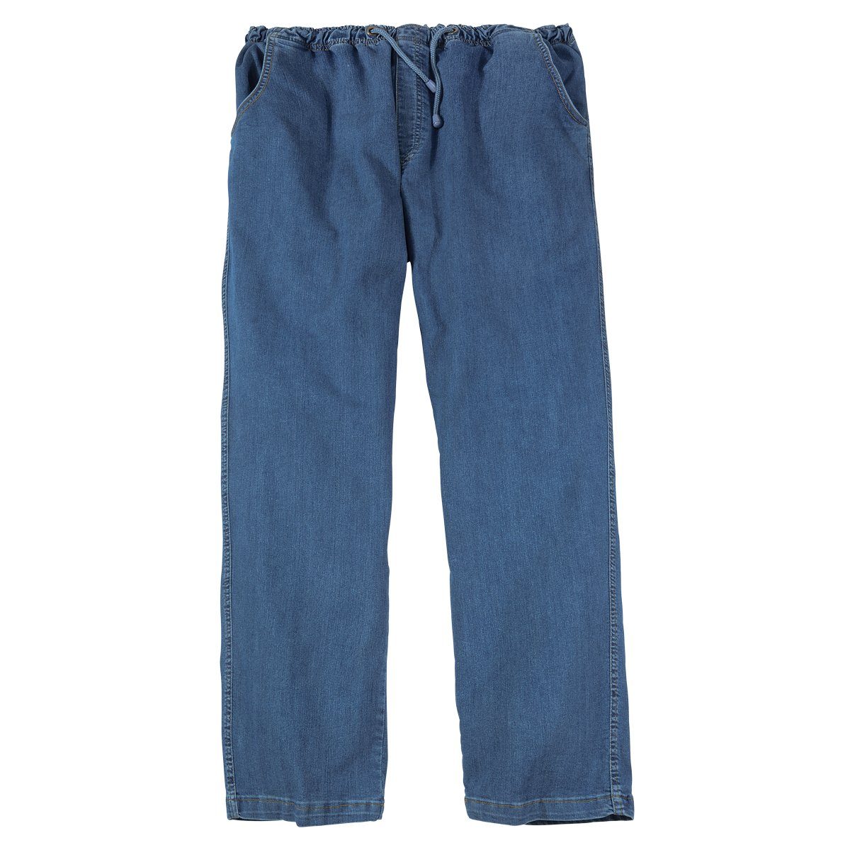 Stretch-Jeans Abraxas Schlupf-Stretchjeans blau bleached Übergröße