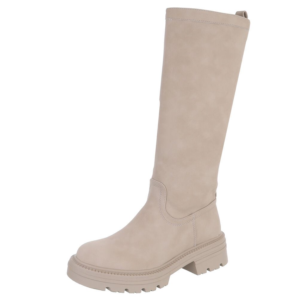 Ital-Design Bequeme Damen Stiefel mit Blockabsatz günstig online kaufen