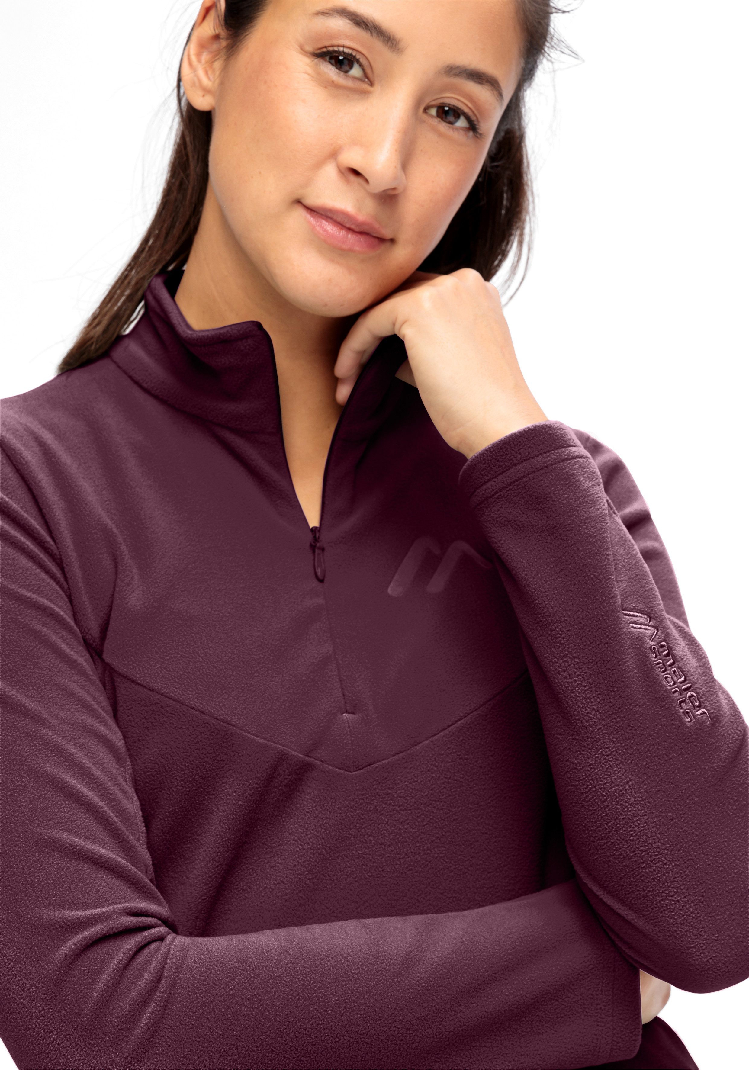 Maier Sports Fleecepullover Denise HZ W Damen Midlayer, pflegeleichtes Half günstig online kaufen