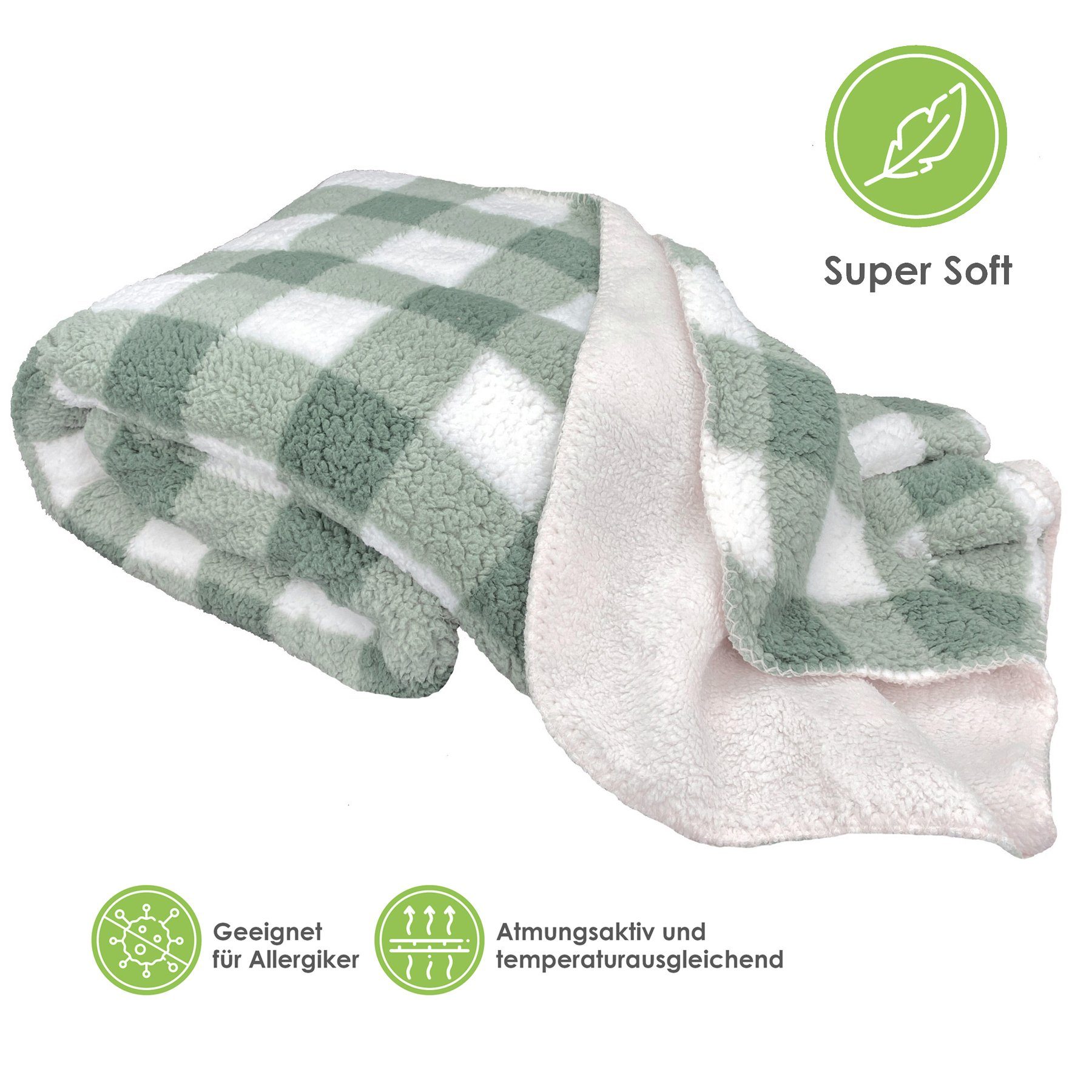 Wohndecke Sherpa Kuscheldecke Cottage Winterdecke Teddy Fell, heimtexland, günstig online kaufen