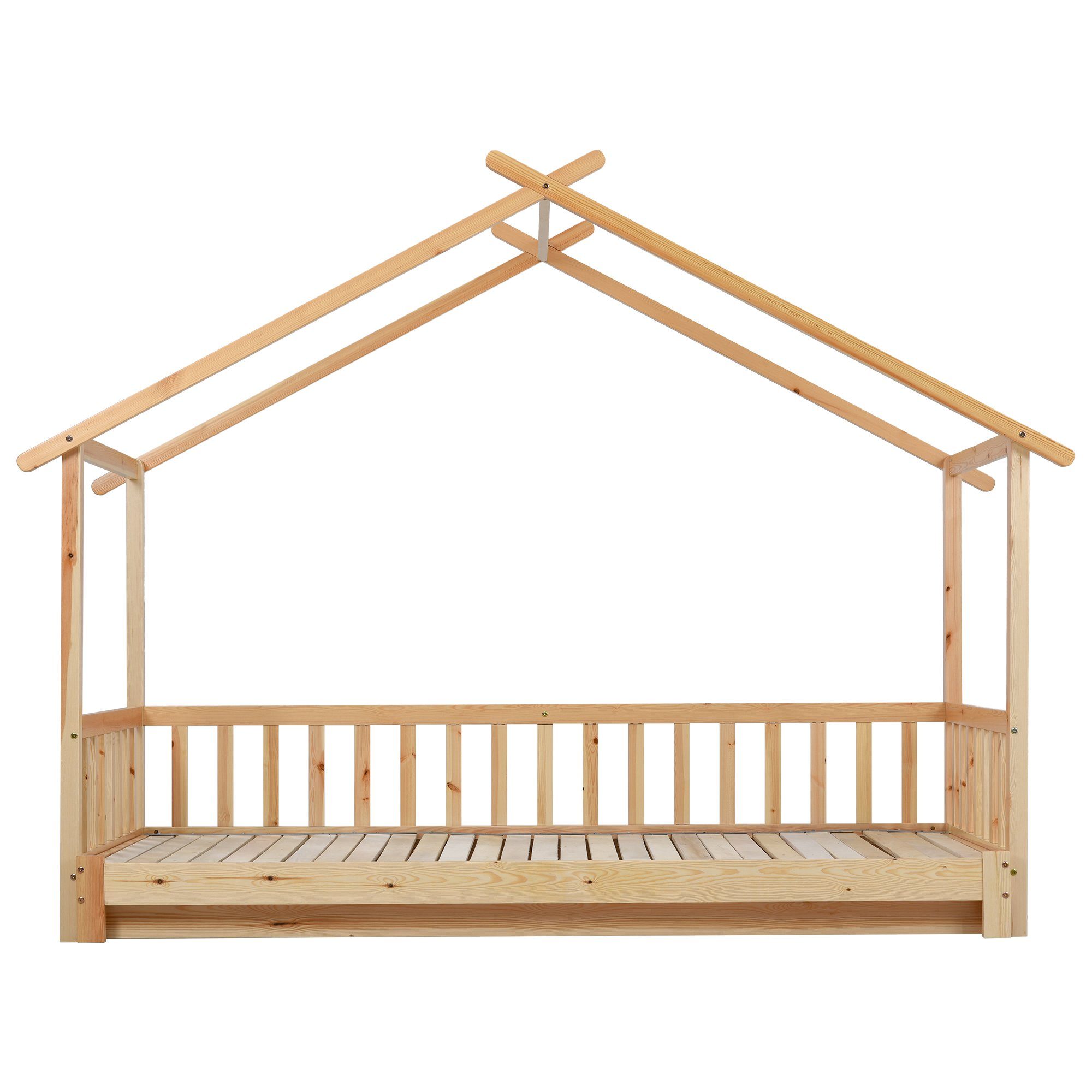 HAUSS SPLOE Bett Hausbett Kinderbett Baumhausbett keine enthält Holzbett (Das Erweiterbares Matratze), Matratze Bettrahmen Bett Ohne