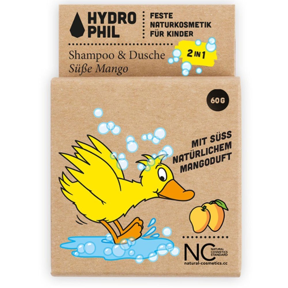 Hydrophil Duschpflege Kids Shampoo Dusche Ente Mango, 60 g