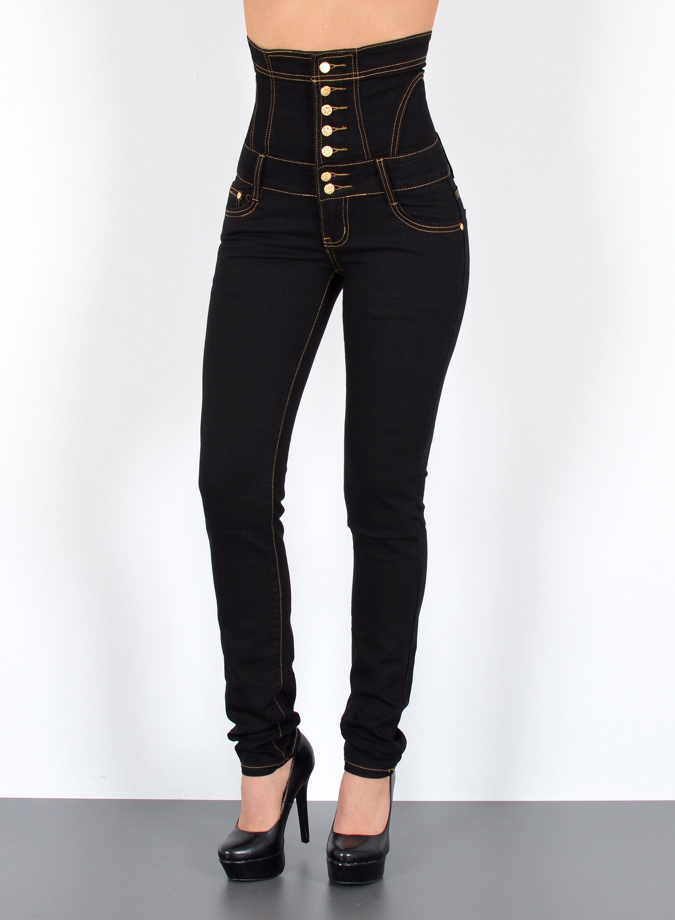 ESRA Skinny-fit-Jeans Damen Skinny Jeans 7 günstig online kaufen