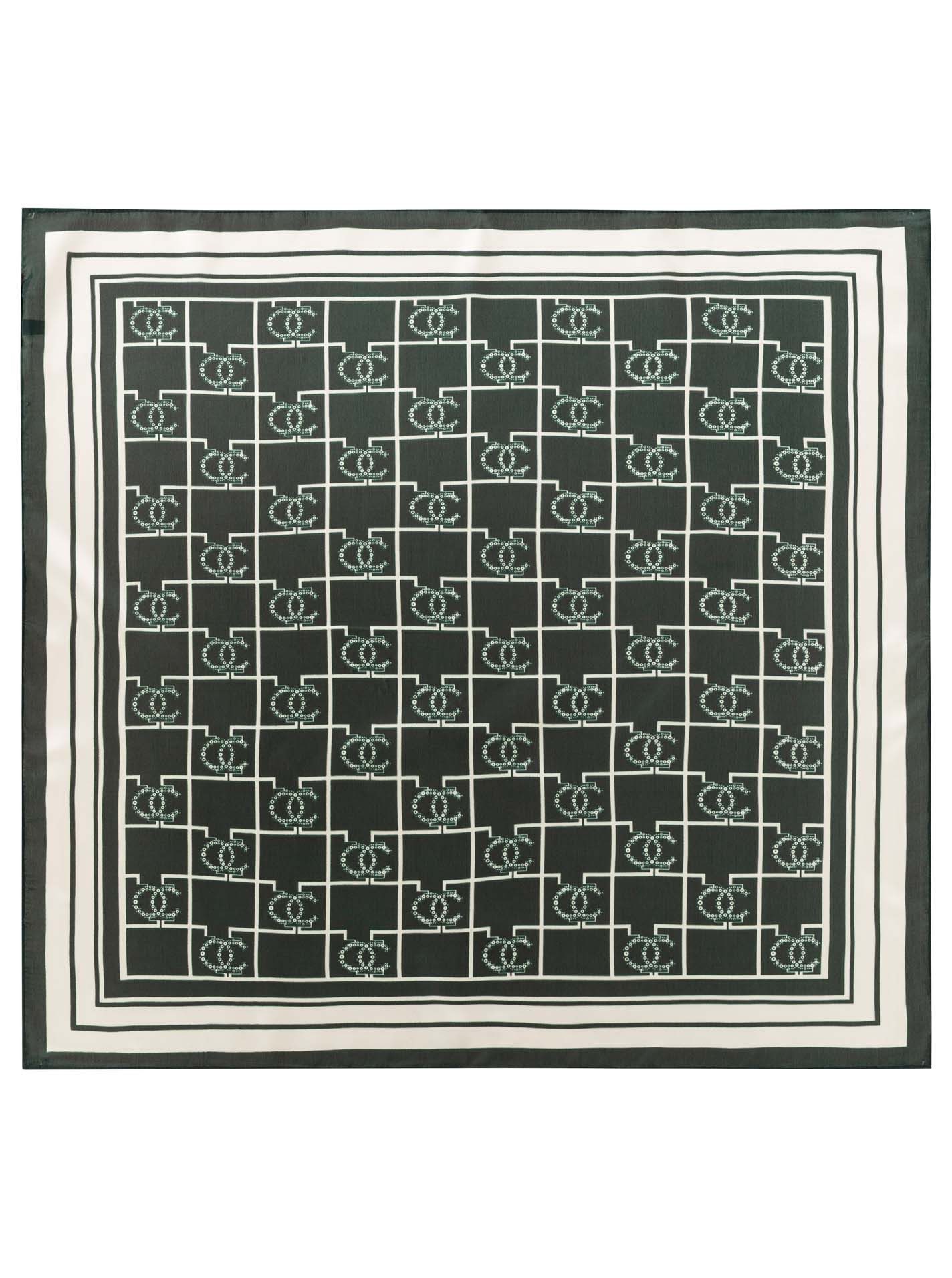 Zwillingsherz Nickituch "Luxury", geometrisches Muster, glänzende Oberfläche