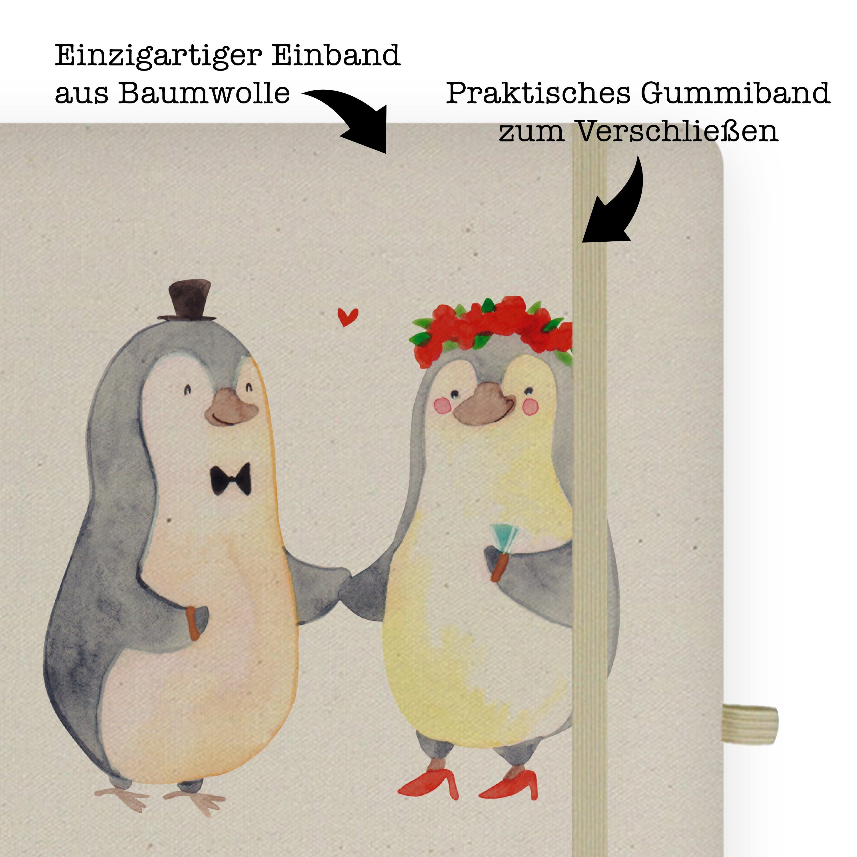 Heirat Mrs. & - Geschenk, Ma Transparent Mr. Pinguin Mrs. Mr. Heiraten, - Notizbuch Liebesgeschenk, & Panda Panda