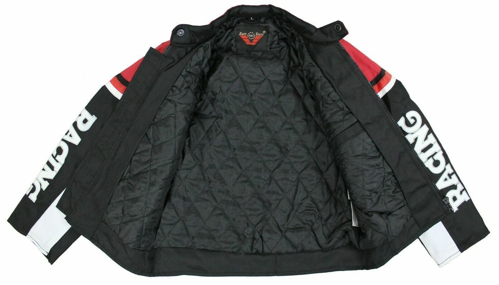 Alpha Speeds Bikerjacke - Kinder Lucky Speed Racing-/Freizeit – Kinderjacke in Rot/Schwarz Atmungsaktiv & Wasserabweisend & Ideales Geschenk für Ihr Kind – Bild 4 von 4