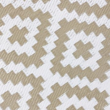 Outdoorteppich Wendbarer Outdoor-Teppich im Ethno Design in beige, Teppich-Traum, rechteckig