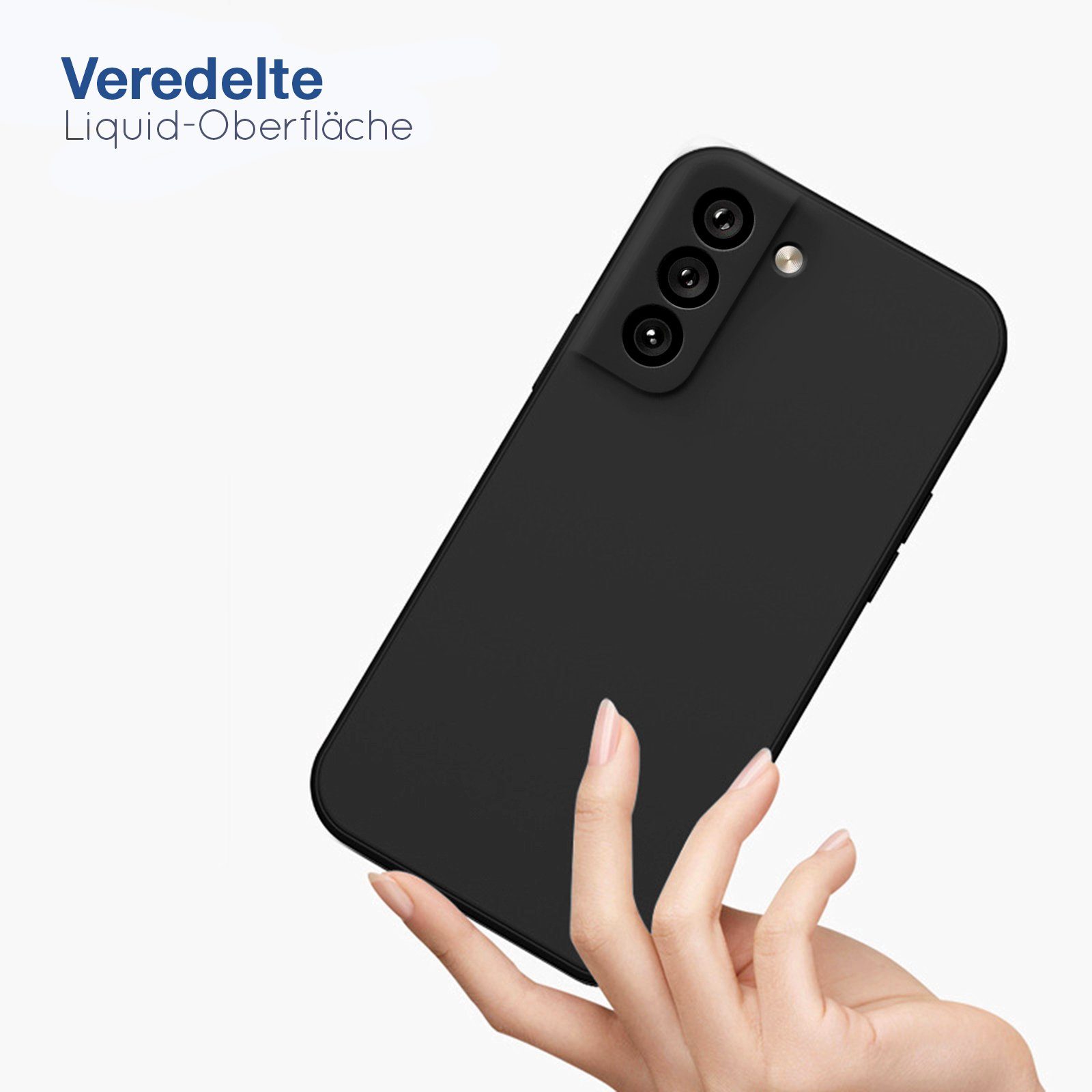 Tec-Expert Handyhülle SoftGrip Cover Hülle für Samsung Galaxy S21 FE, Handy Case Bumper integrierter Kameraschutz flexibel – Bild 5 von 5