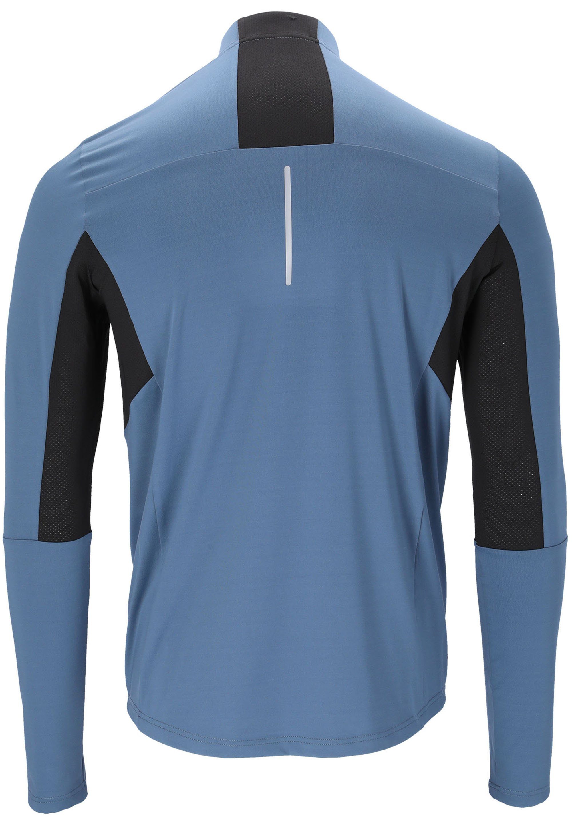 blau ENDURANCE LANBARK Langarmshirt hochwertiger mit Sportausstattung (1-tlg)
