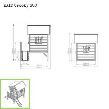EXIT Spielturm Crooky 300, BxTxH: 260x180x229 cm