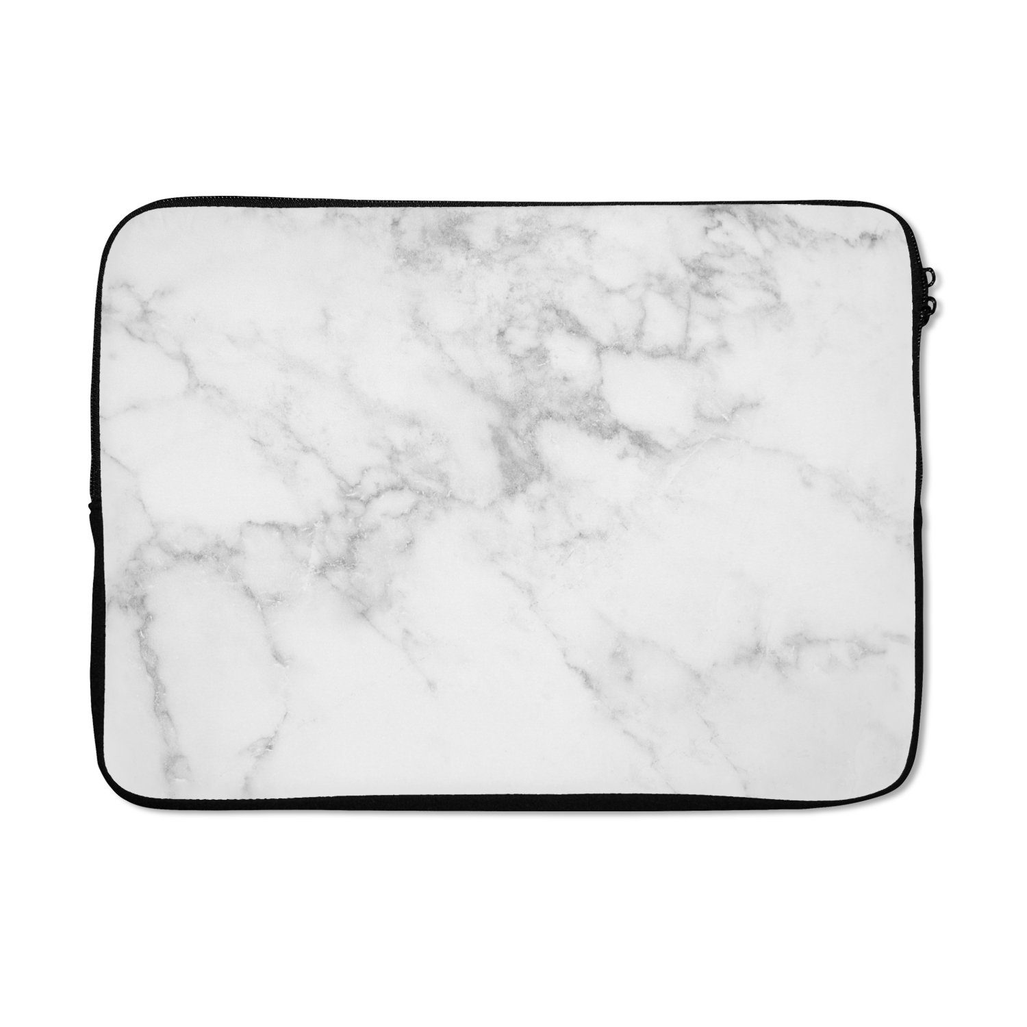 Laptop-Hülle Marmor - Weiß - Grau - Luxus - Marmoroptik - Stein