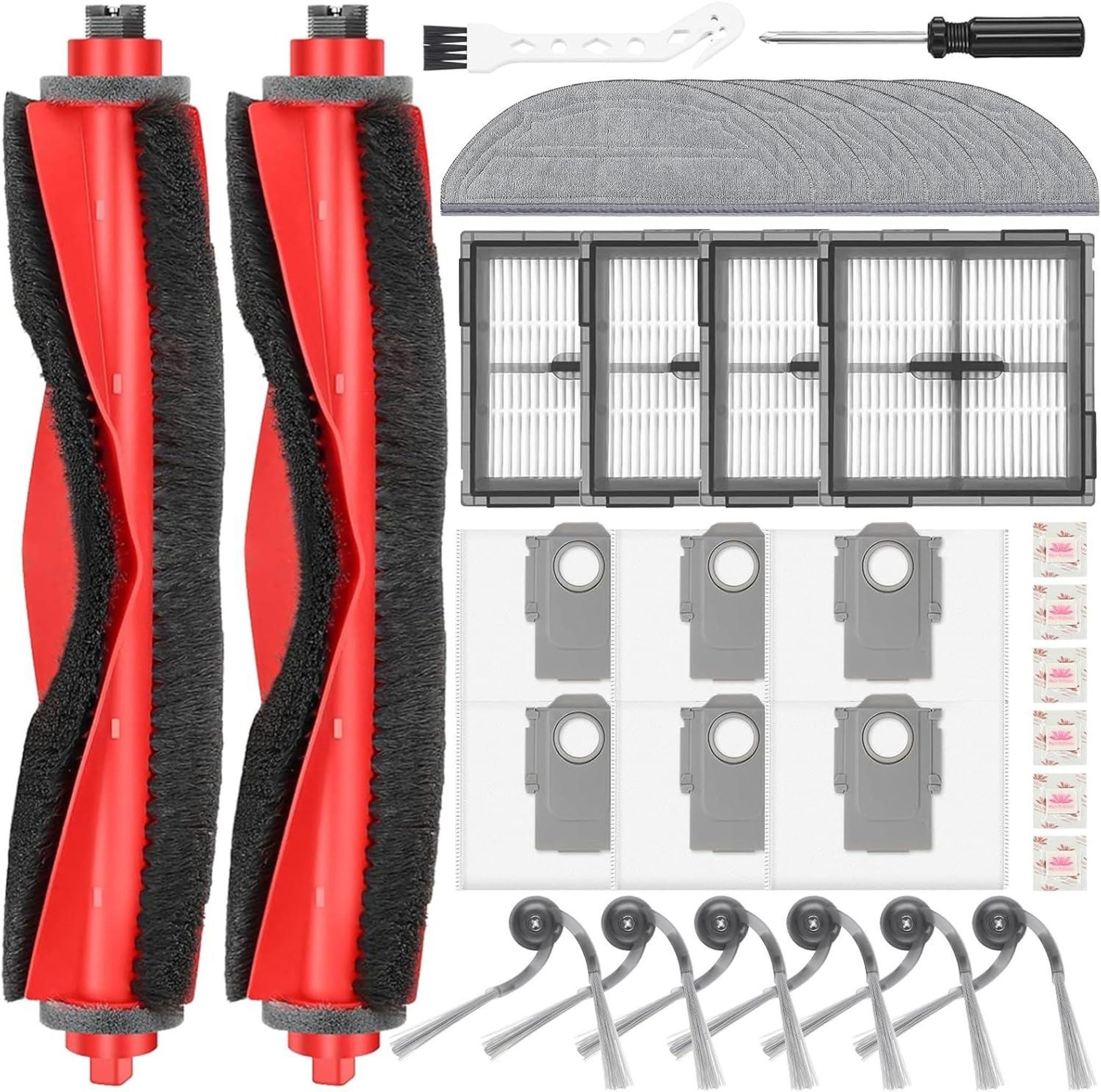 FELIXLEO Küchenmaschinen Zubehör-Set 32-teiliges Set passend für Roborock Q10 S5+ Staubsaugerroboter