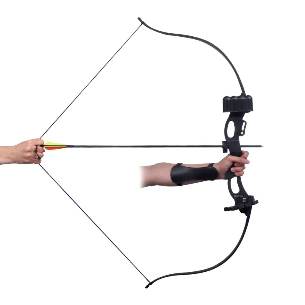 vidaXL Recurvebogen, Recurvebogen mit Zubehör 49" 20 lb für Jugendliche