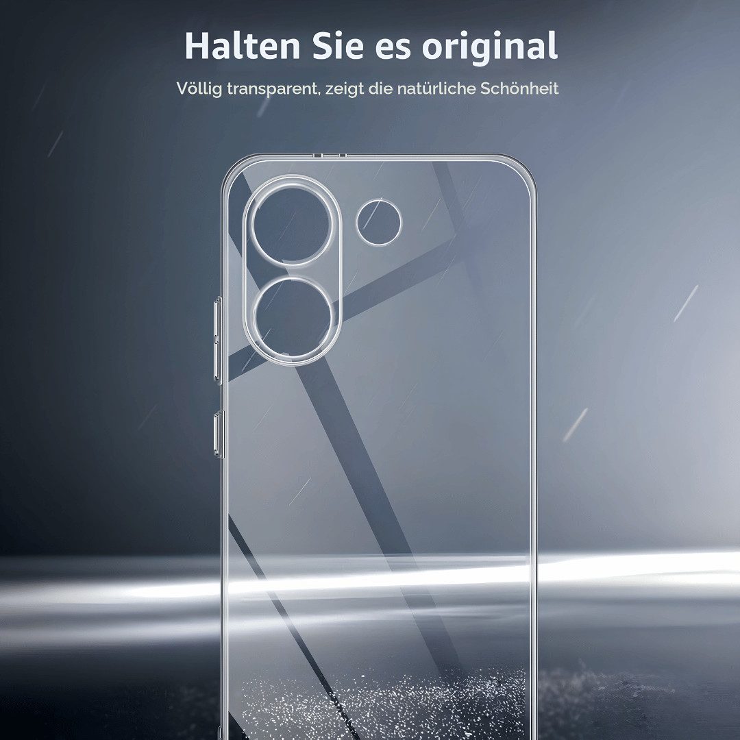SmartUP Smartphone-Hülle für Xiaomi Poco X8 Pro Transparent Silikon Slim Case Handyhülle 6,59, integrierter Kameraschutz, präzise Aussparungen – Bild 3 von 5