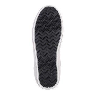 Ital-Design Damen Low-Top Freizeit Sneaker (86345002) Flach Sneakers Low in Weiß