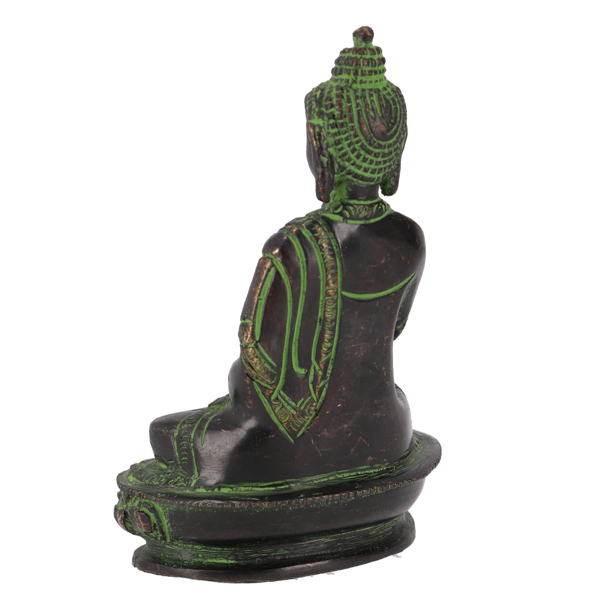 Guru-Shop Buddhafigur Buddha Statue aus Messing Buddha.. Amoghasiddhi
