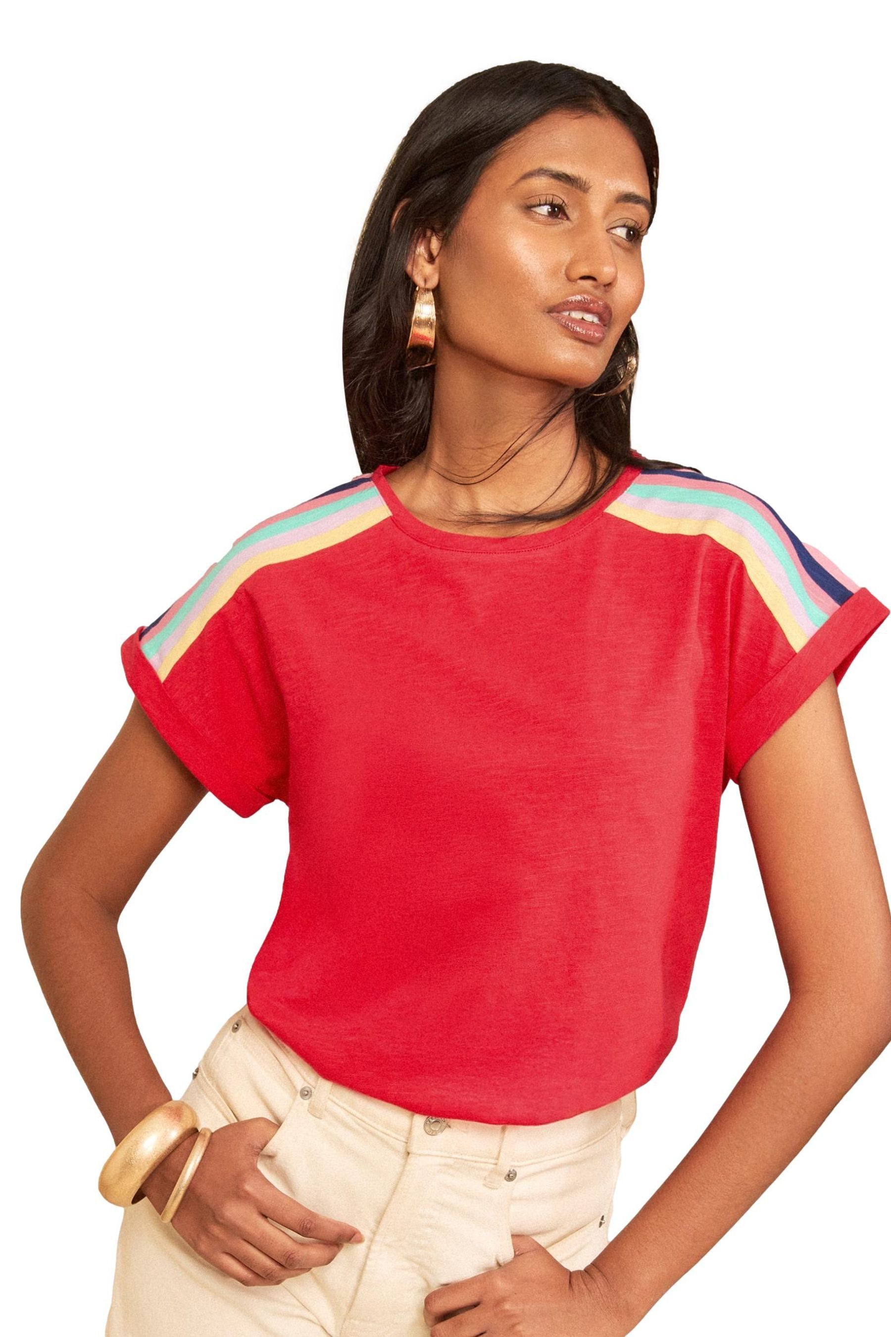 T-Shirt Love & Roses Rundhals-T-Shirt aus Jersey