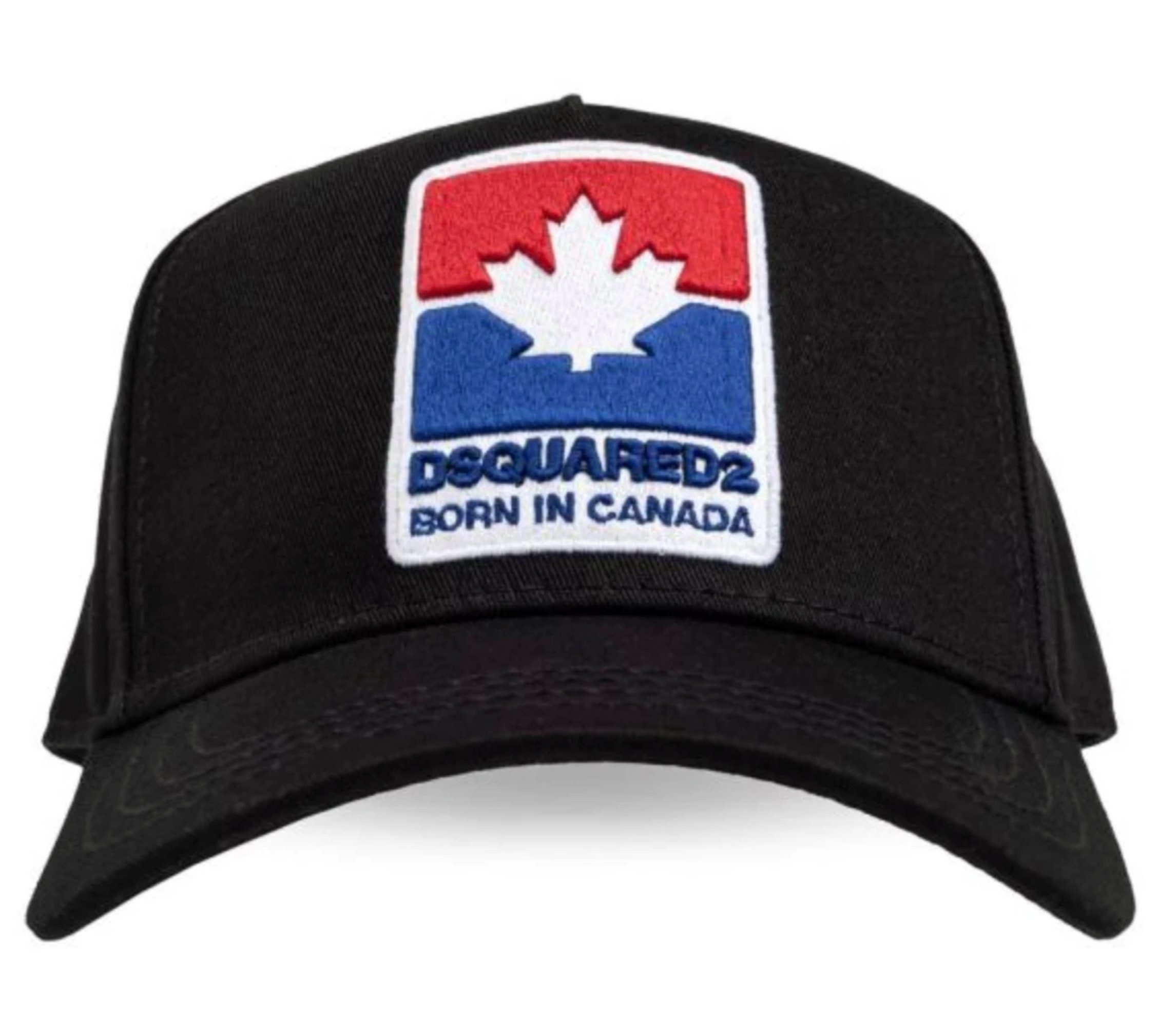 Dsquared2 Baseball Cap Icon Leaf Retro Basecap Cap Mütze Basebalkappe Unisex Patch mit Ahornblatt und „Born in Canada“ Schriftzug