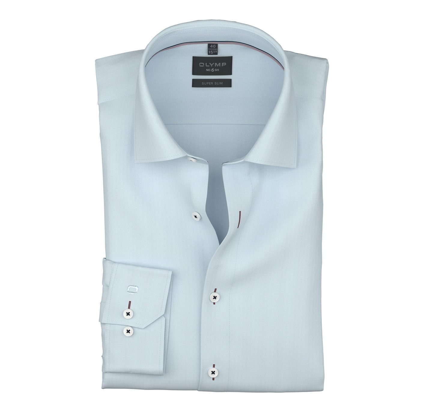 OLYMP Langarmhemd No 6 six super slim, Kentkragen, Businesshemd
