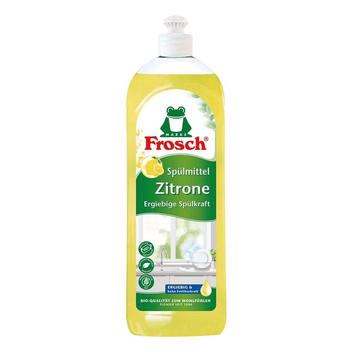 FROSCH Zitrone Geschirrspülmittel (750 ml, pH-hautneutral)