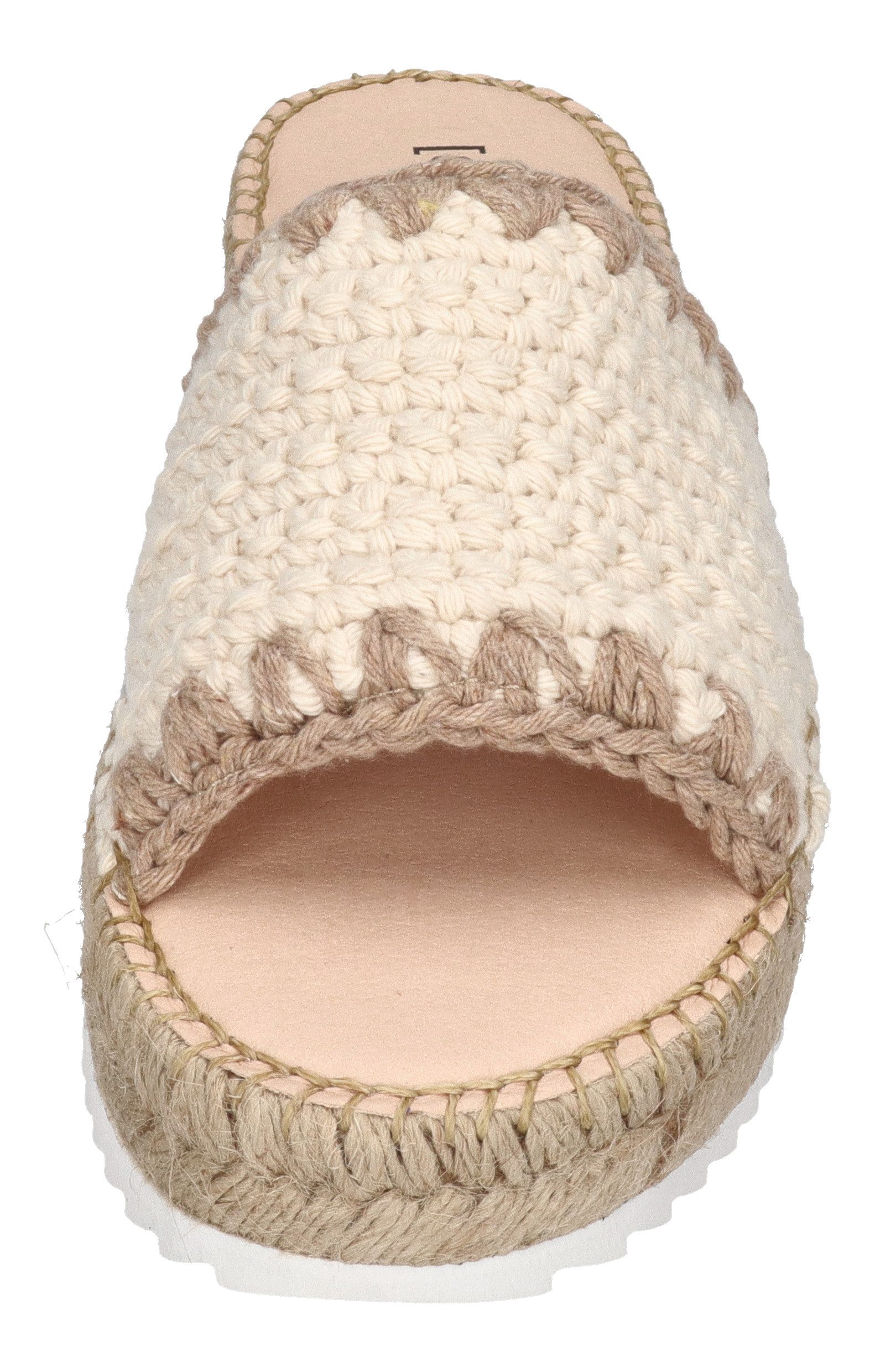 espadrij l´originale PLAGE CHROCHET HIGH Pantolette Nature