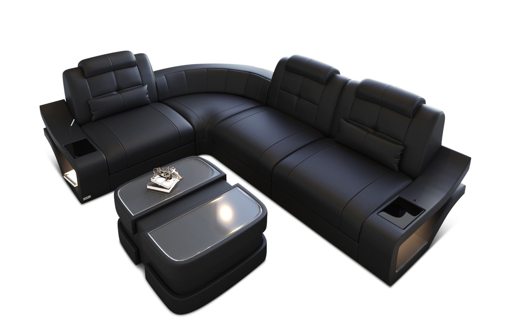 Sofa Dreams Ecksofa Ledersofa Elena Mini günstig online kaufen
