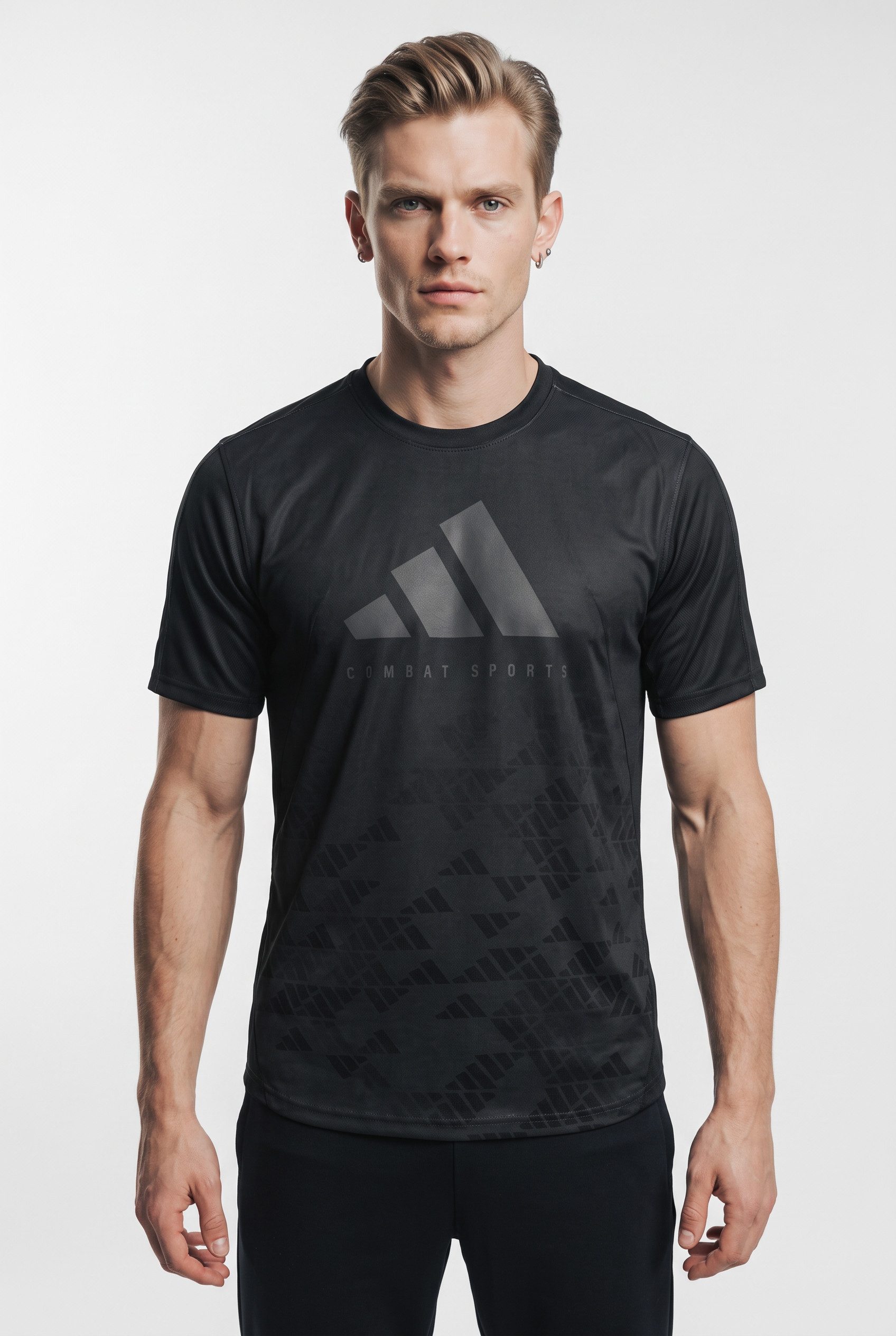 adidas Performance Trainingsshirt adidas Tech Line Men´s T-Shirt COMBAT SPORTS mit Rundhalsausschnitt, kurze Ärmel, atmungsaktiv, leichtes Gewicht