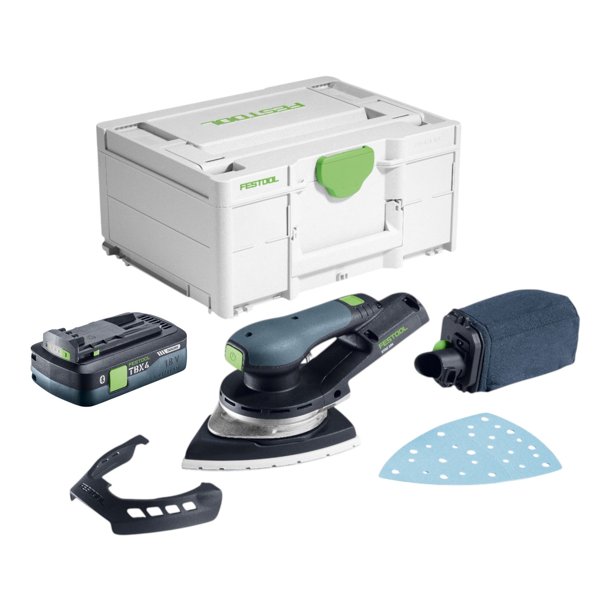 FESTOOL Exzenterschleifer DTSC 200-Basic 18 V + 1x Akku 4,0 Ah + Systainer - ohne Ladegerät