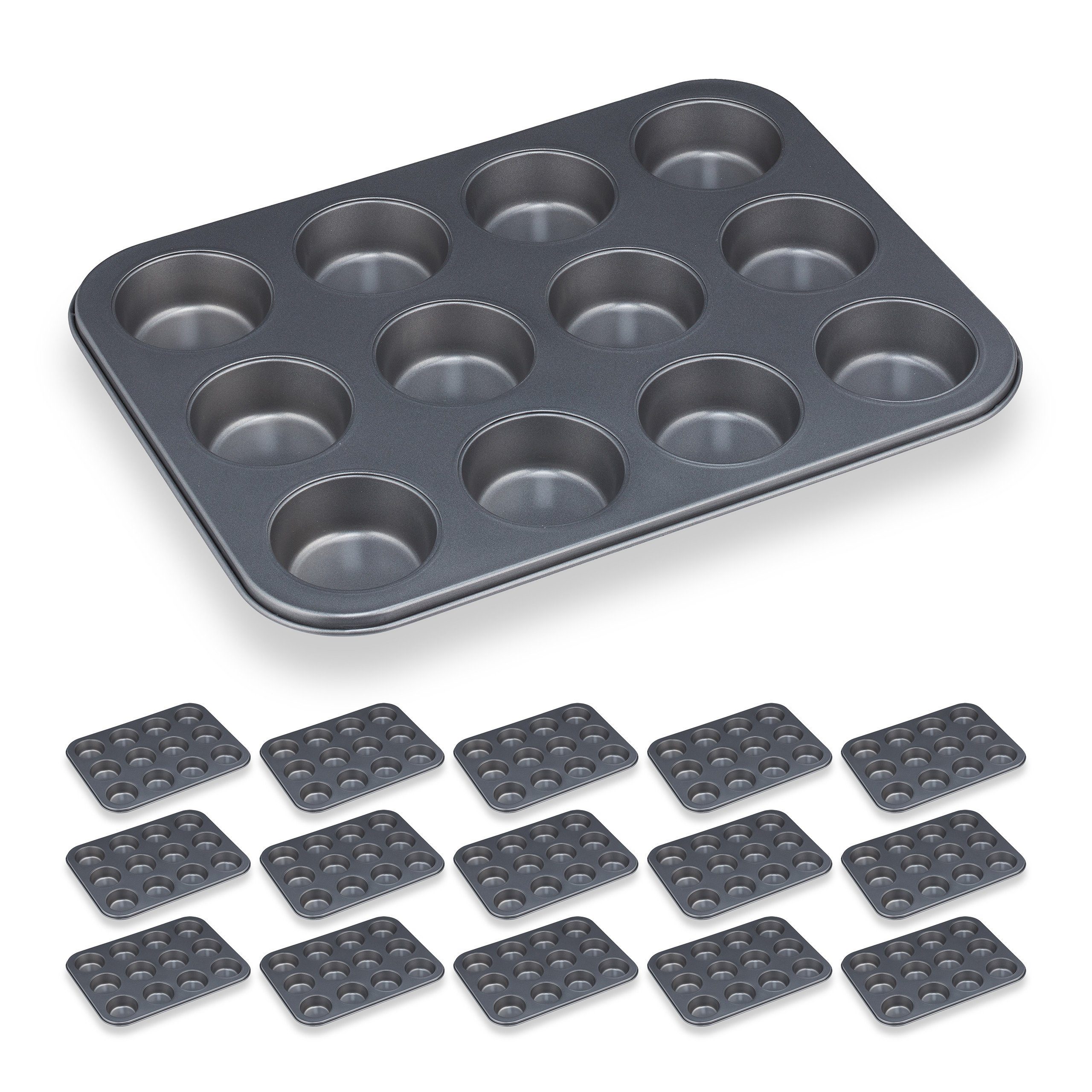 Muffinplatten 16 x Muffinform für 12 Muffins