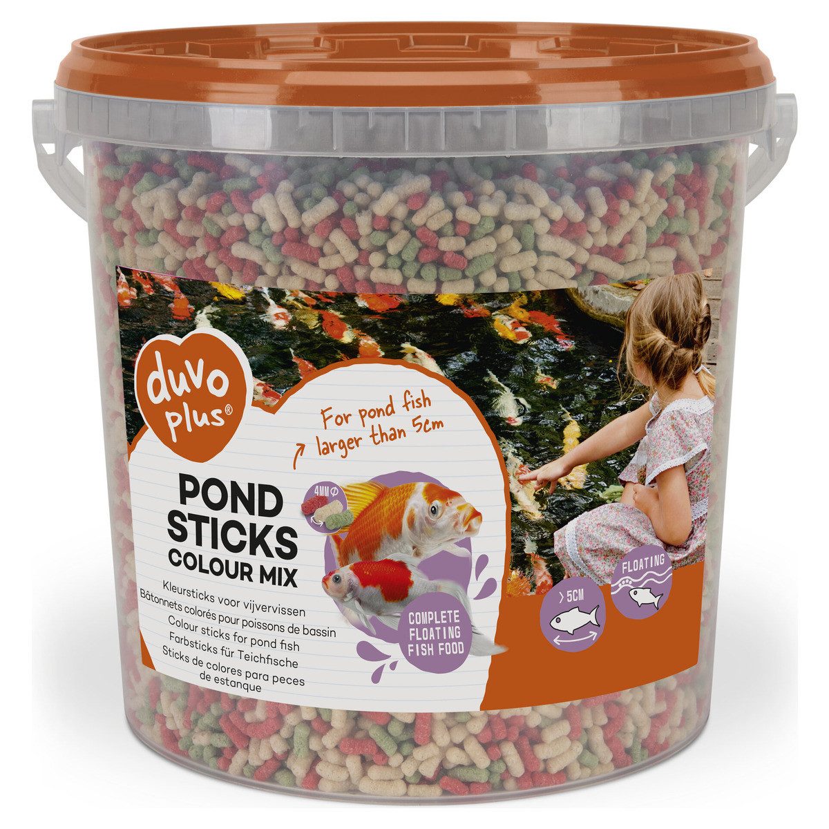 DUVO+ Teichsticks Farbmischung, Trockenfutter für: Fische
