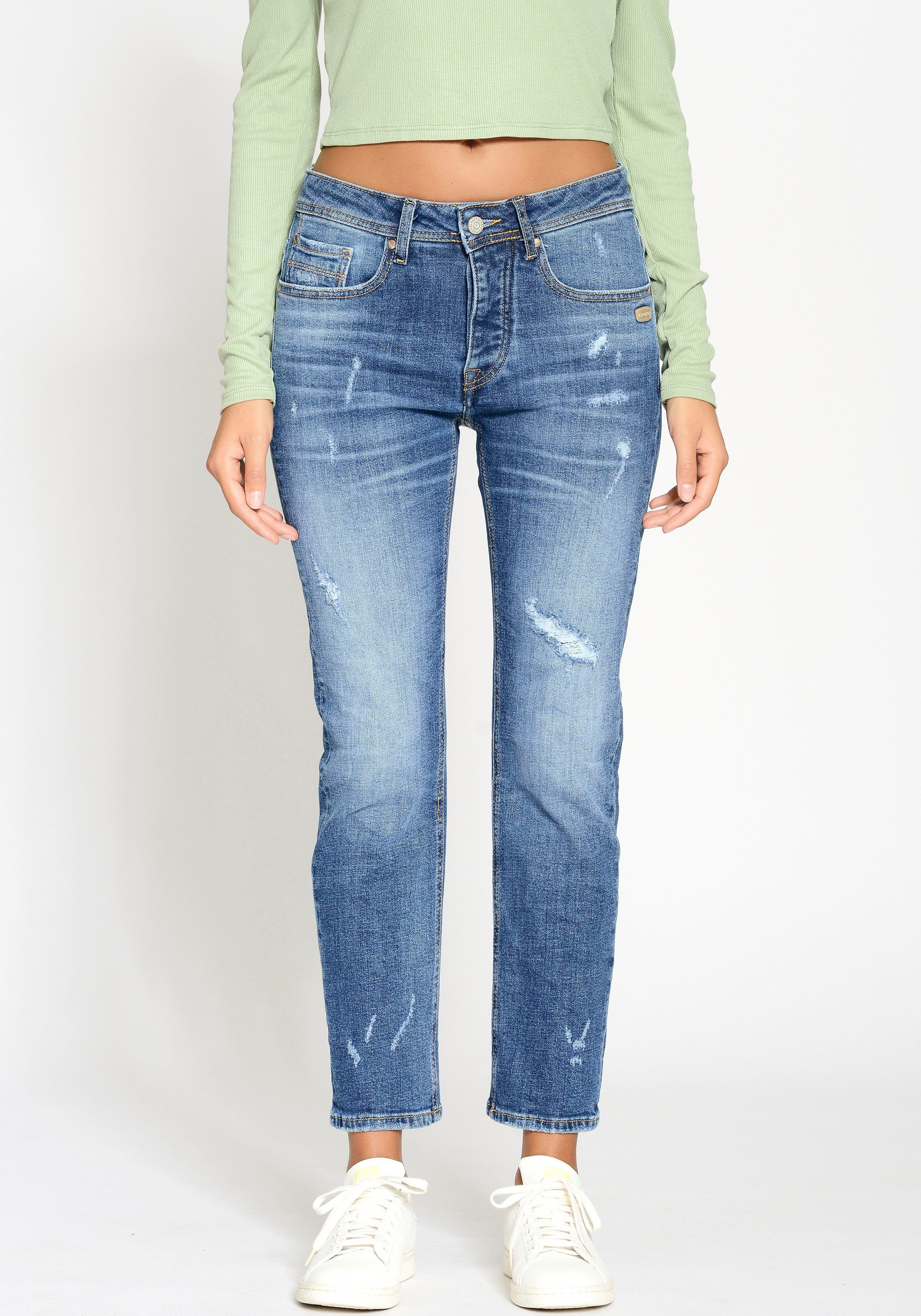 GANG Boyfriend-Jeans 94NICA CROPPED mit geraden günstig online kaufen