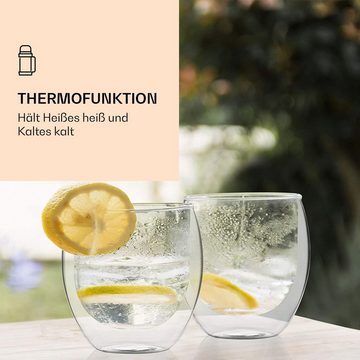 Feelino Thermoglas DUOS Jumbo doppelwandiges Glas 410 ml, Glas